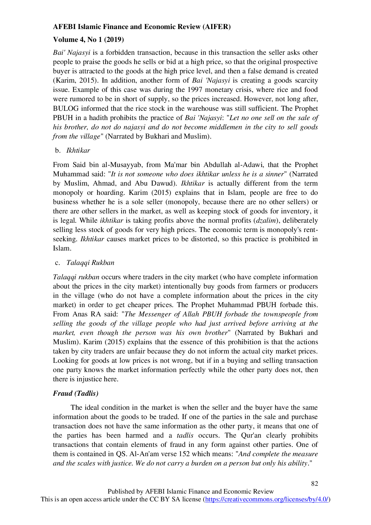 JURIS The Distortion of Market Prices in Islamic Microeconomic