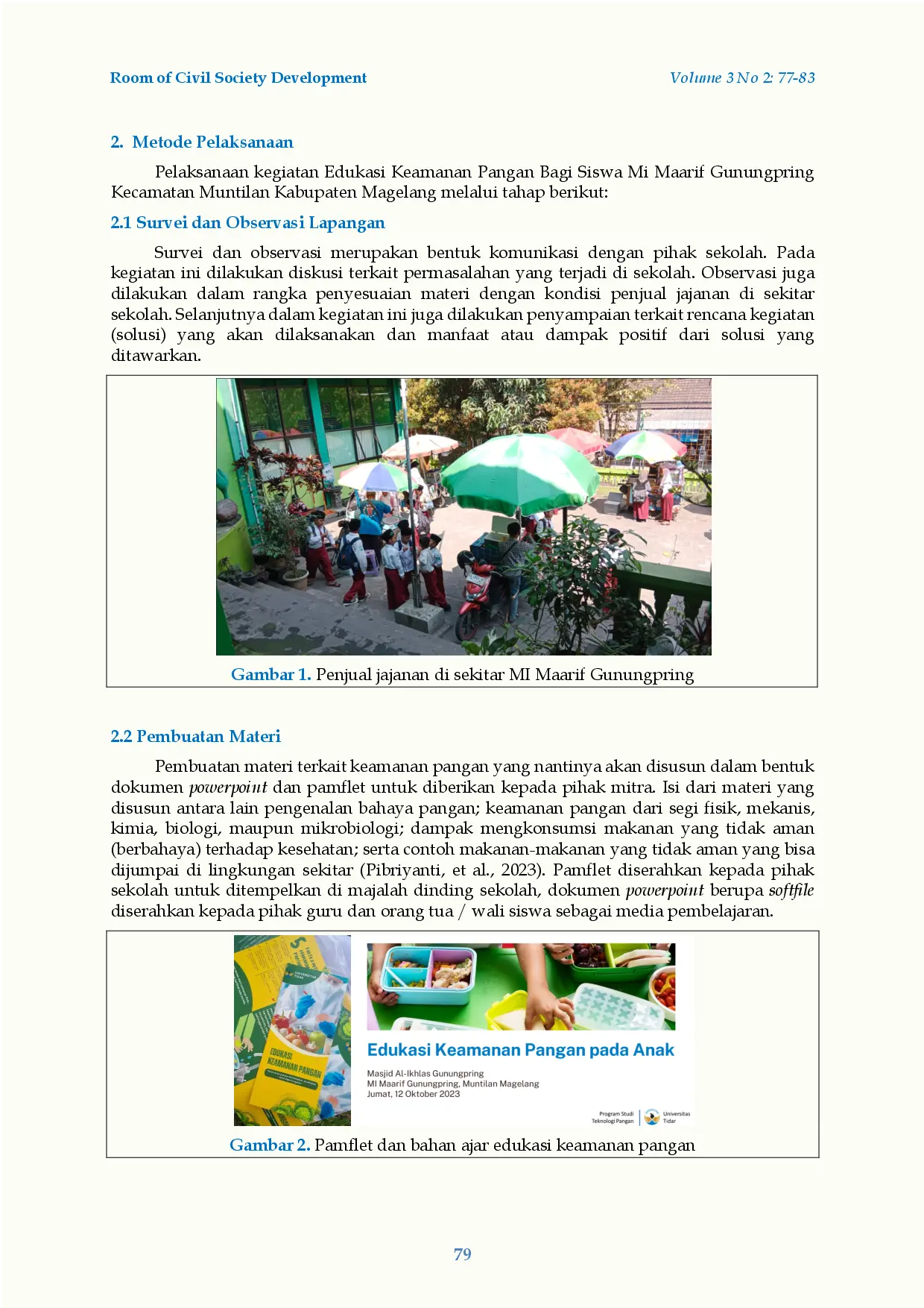 juris Edukasi Keamanan Pangan Bagi Siswa MI Maarif Gunungspring