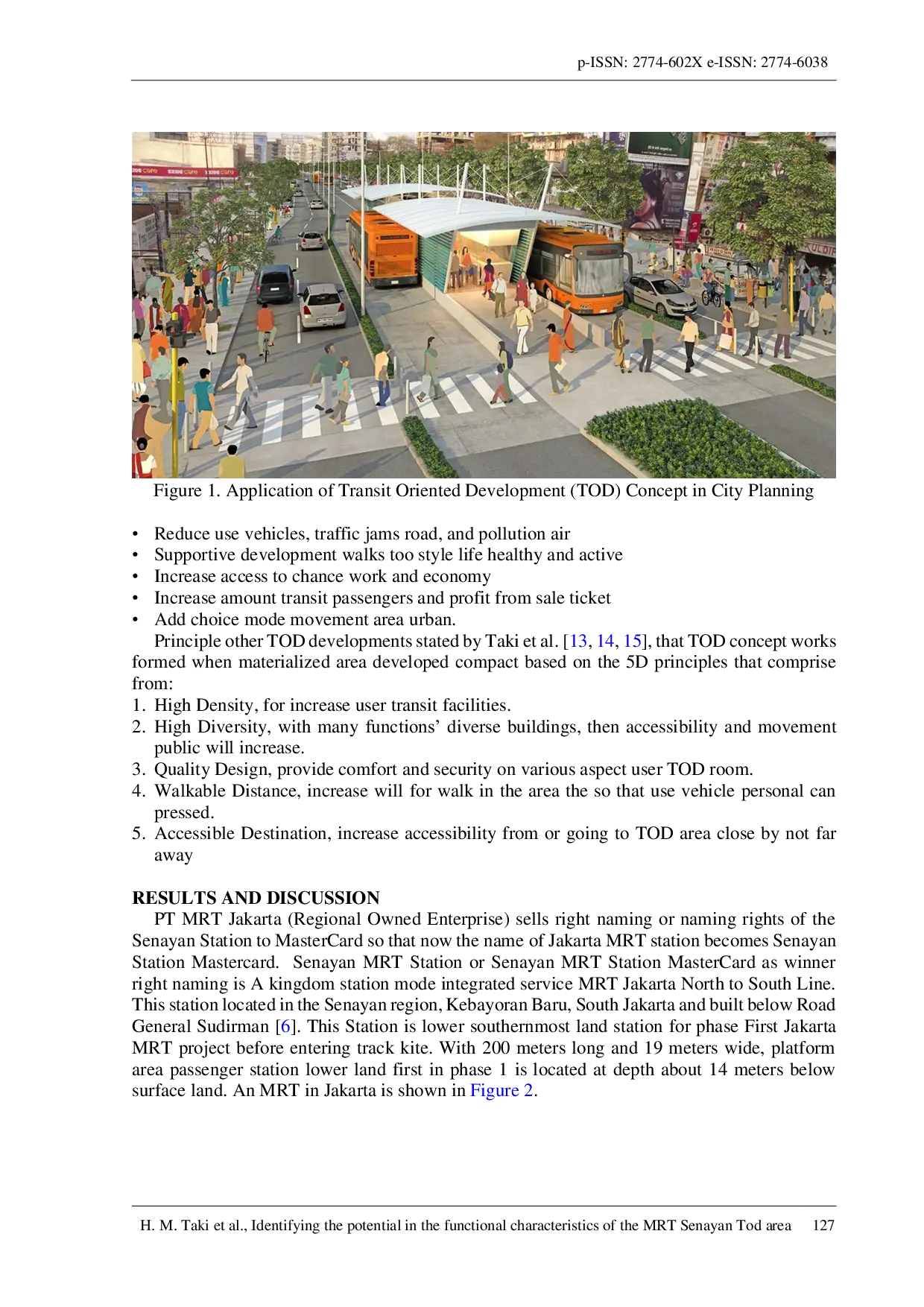 JURIS Identifying the potential in the functional characteristics of the MRT Senayan Tod area