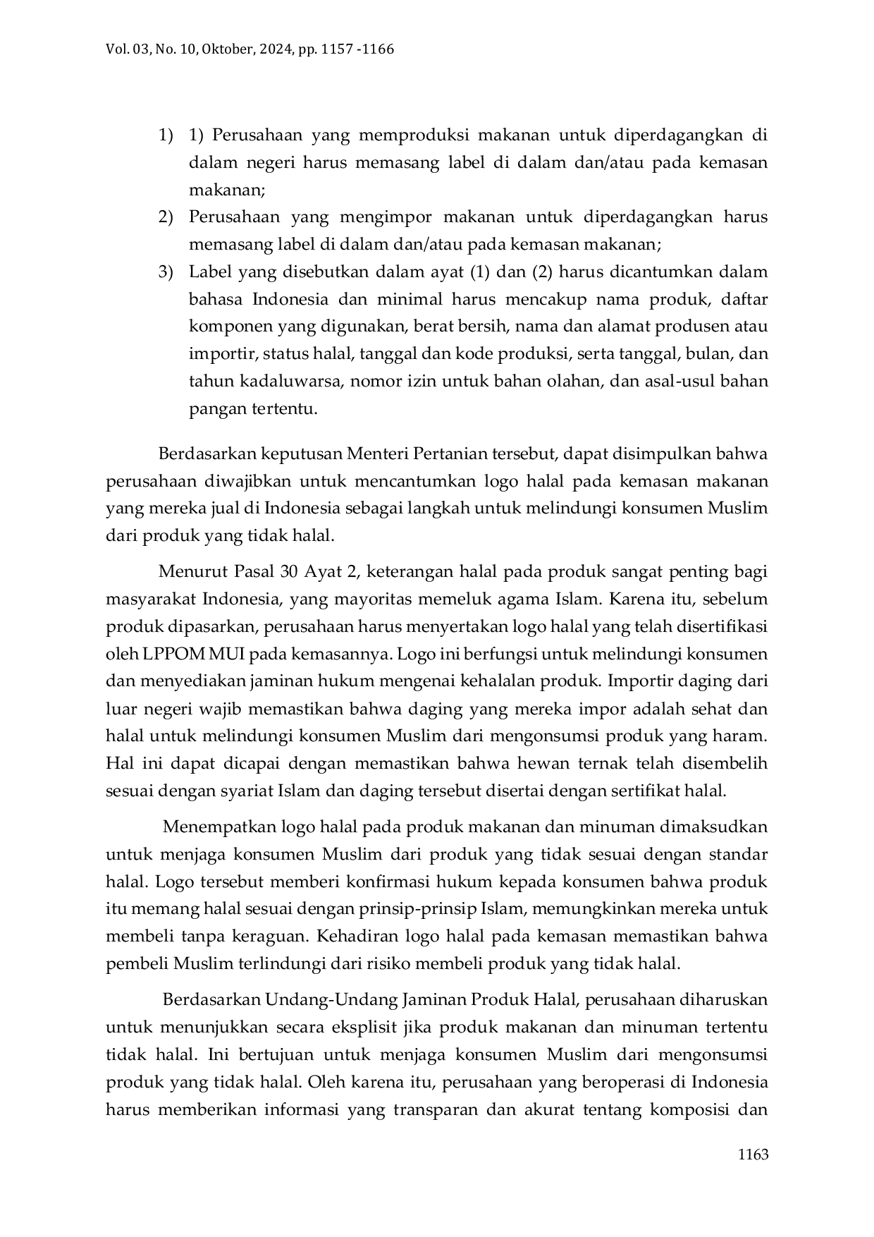 JURIS Sertifikat Halal Pada Produk Makanan dan Minuman