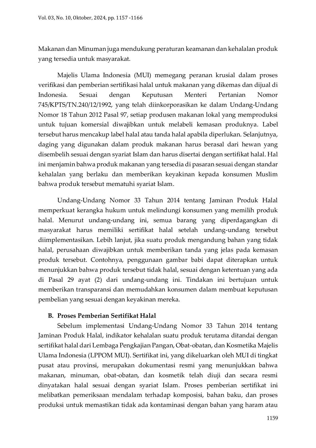 JURIS Sertifikat Halal Pada Produk Makanan dan Minuman