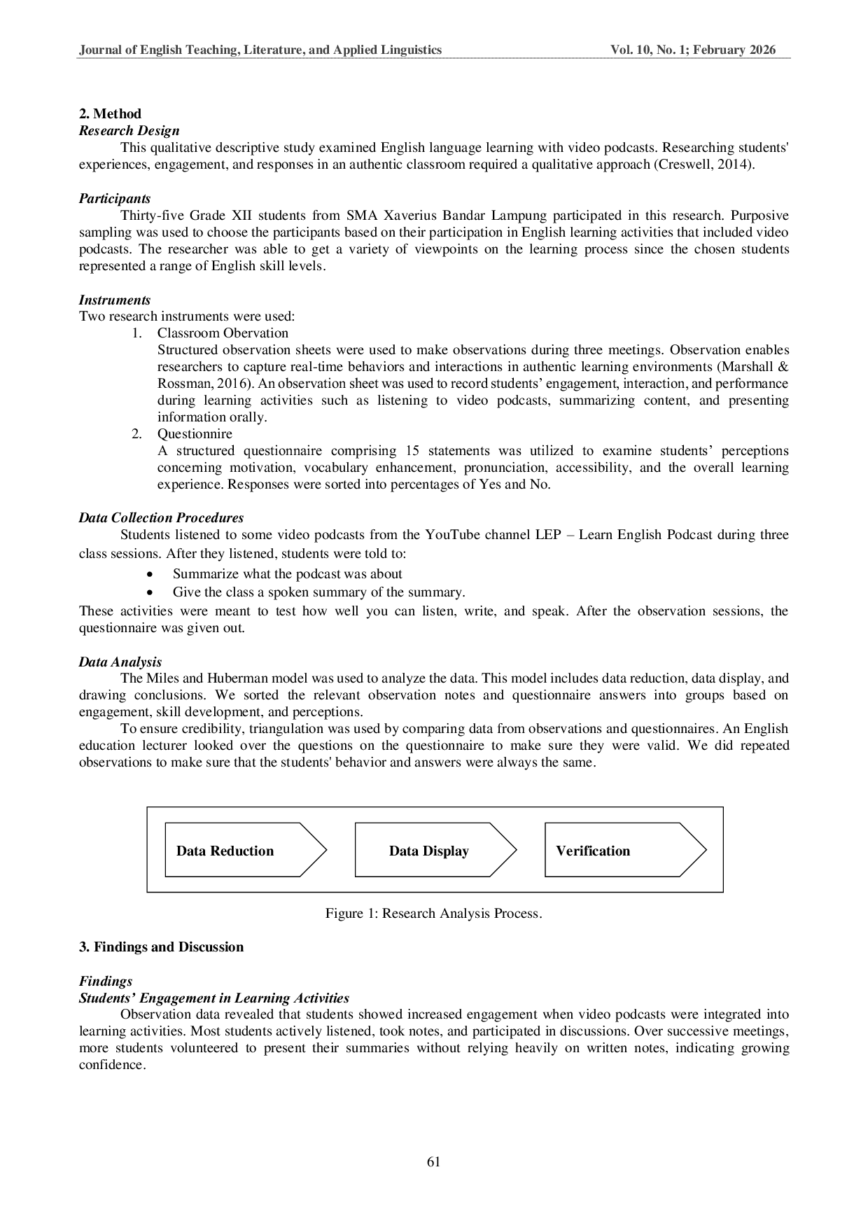 JURIS Exploring the English Learning Process Using Video Podcasts