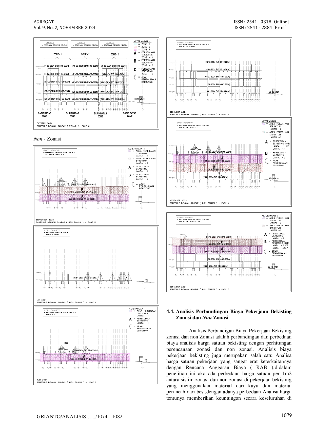 JURIS Analisis Percepatan Pekerjaan Proyek Menggunakan Metode Zonasi Dan Non Zonasi Studi Kasus Proyek Pembangunan Km House Dharmahusada Indah Timur Blok M No 8