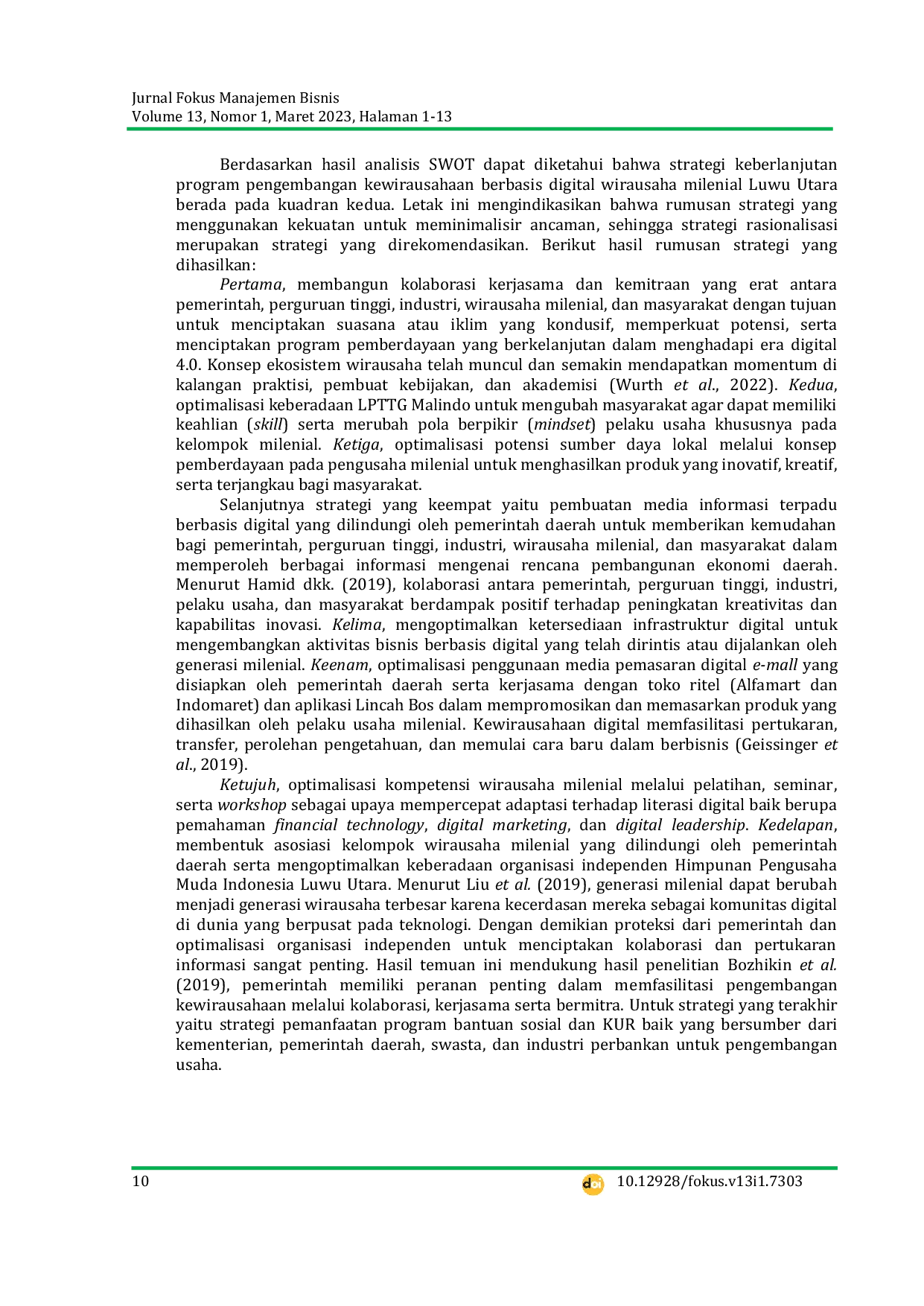 JURIS Diversifikasi Sebagai Strategi Keberlanjutan Program Kewirausahaan Berbasis Digital