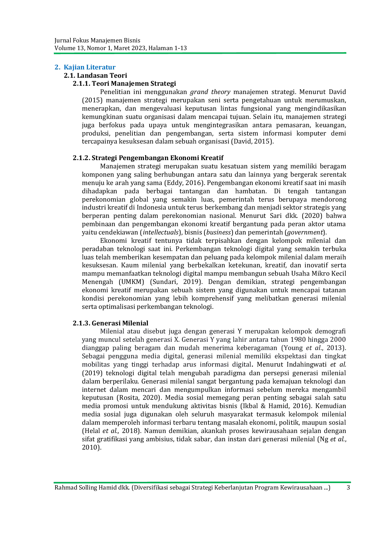 JURIS Diversifikasi Sebagai Strategi Keberlanjutan Program Kewirausahaan Berbasis Digital