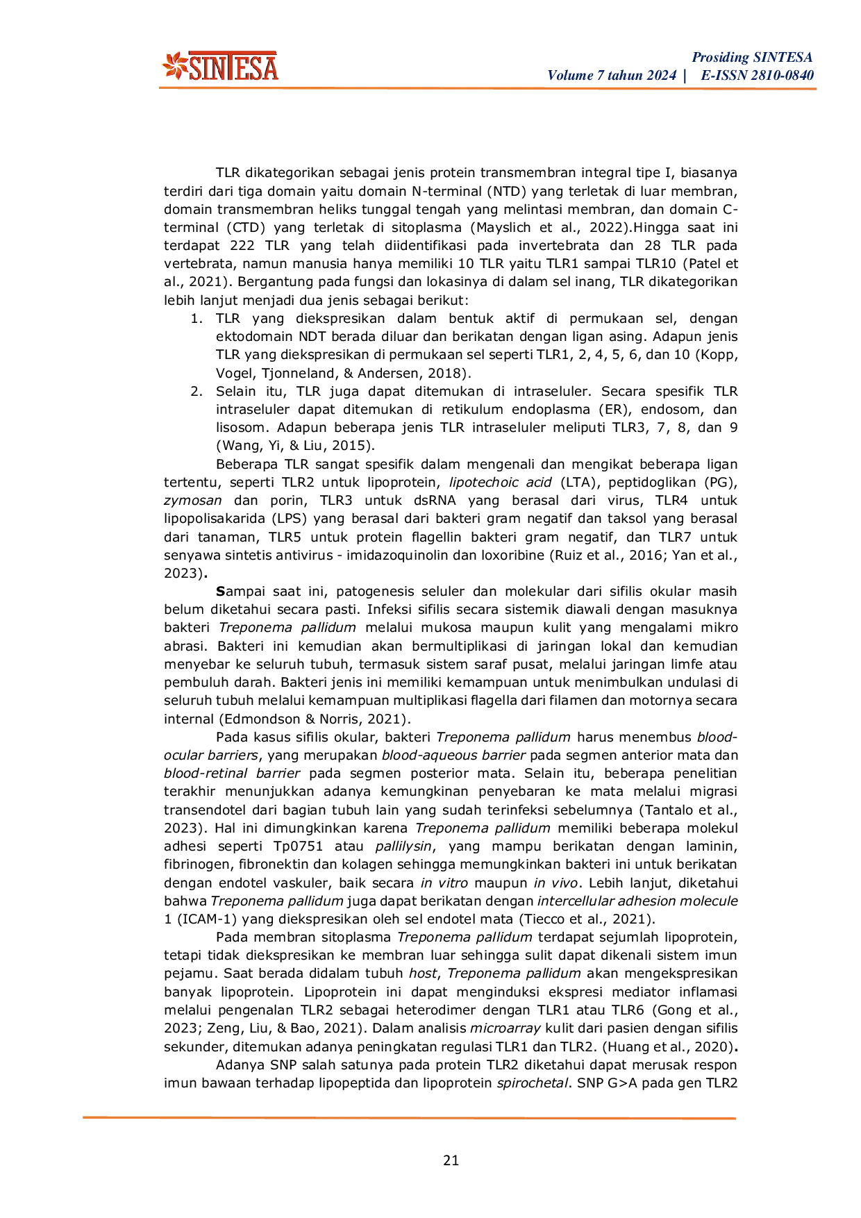 JURIS Hubungan Polimorfisme Toll Like Receptor 2 Dan Sifilis Okular