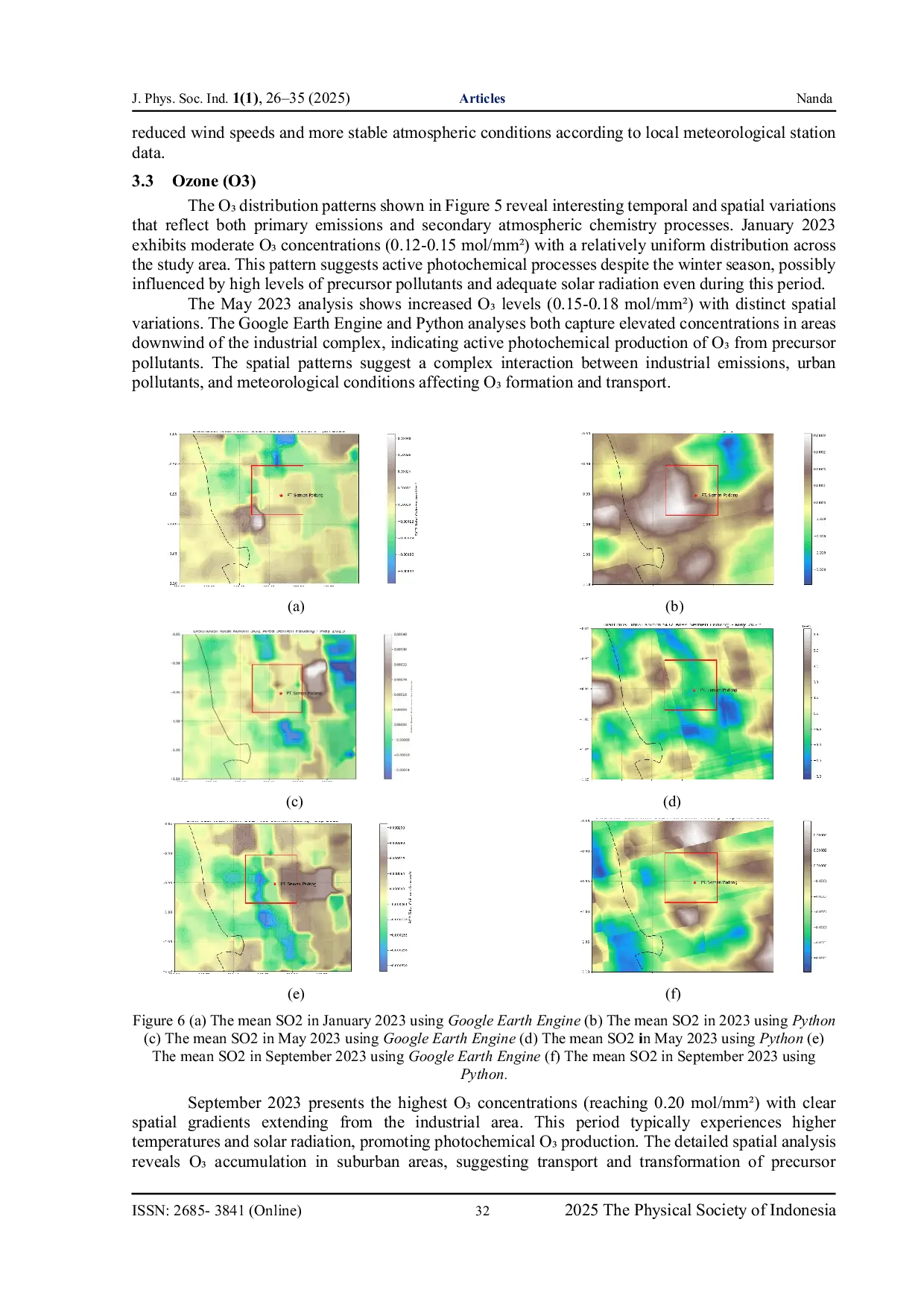 JURIS Air Quality Dynamics in the Vicinity of PT Semen Padang Padang City Indonesia Insights from Sentinel 5P Data During 2023