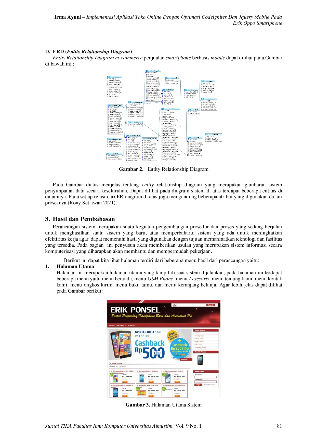 JURIS Implemetasi Aplikasi Toko Online Dengan Optimasi Codeigniter Dan Jquery Mobile Pada Erik Phone