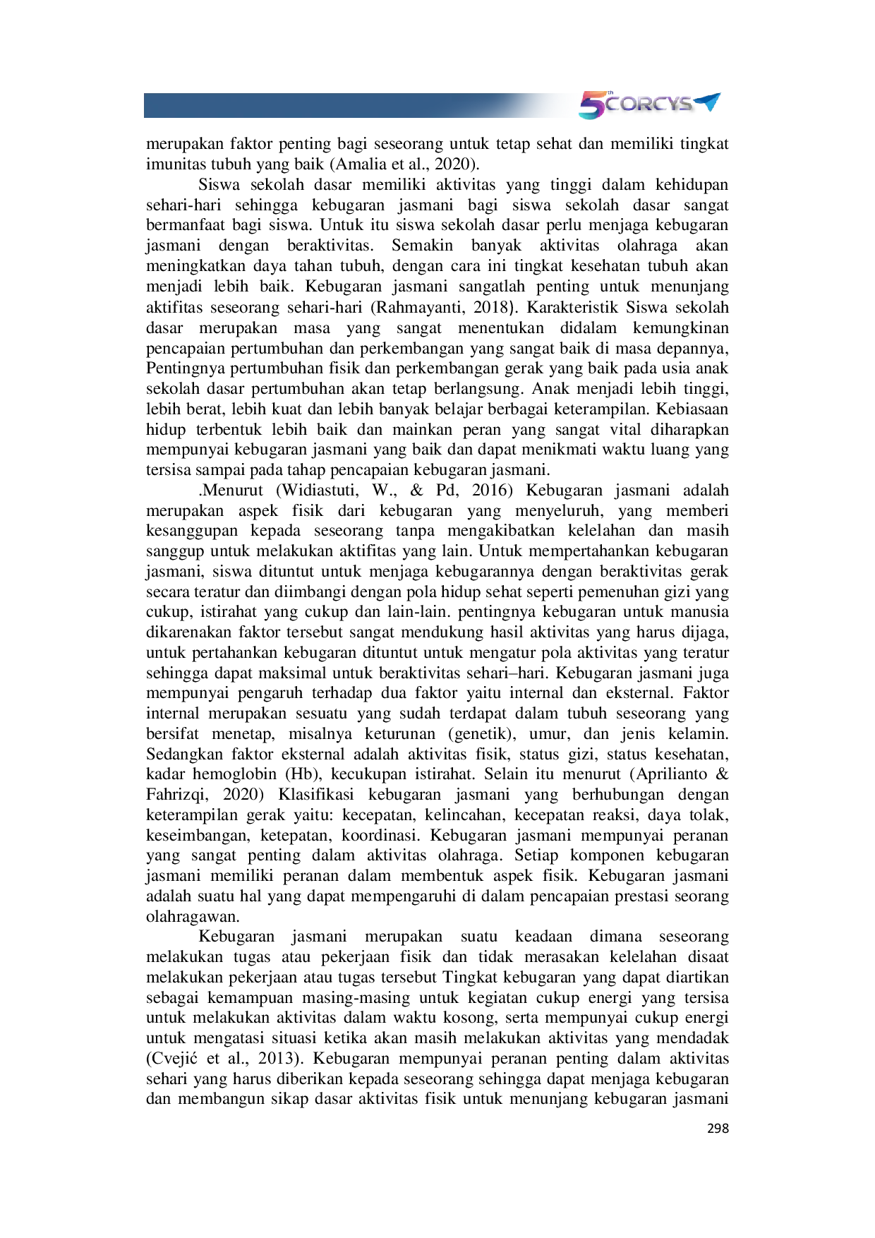 JURIS Tingkat Kebugaran Jasmani Siswa Sd Negeri Balongbesuk Jombang