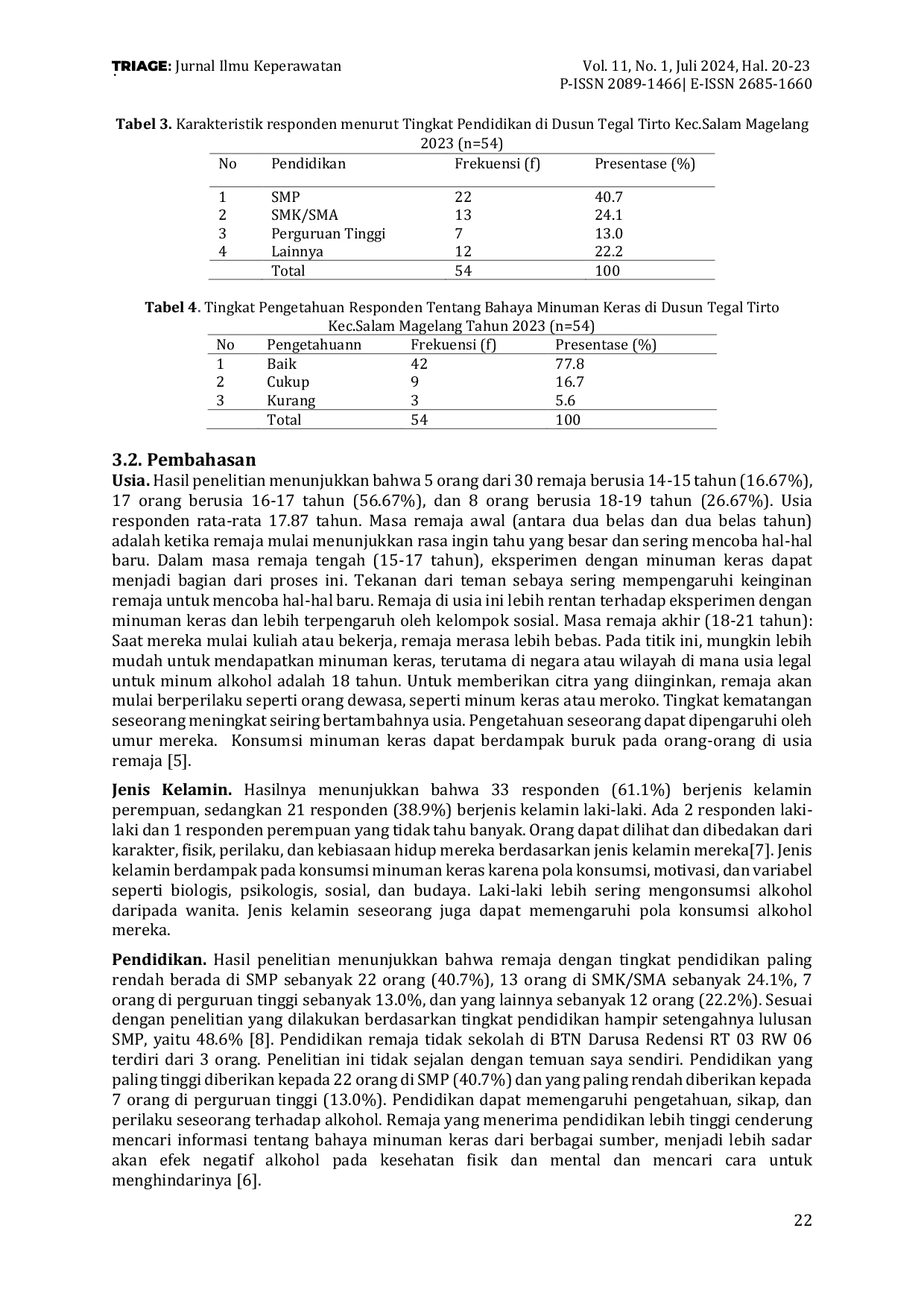 JURIS Gambaran Pengetahuan Bahaya Minuman Keras pada Remaja