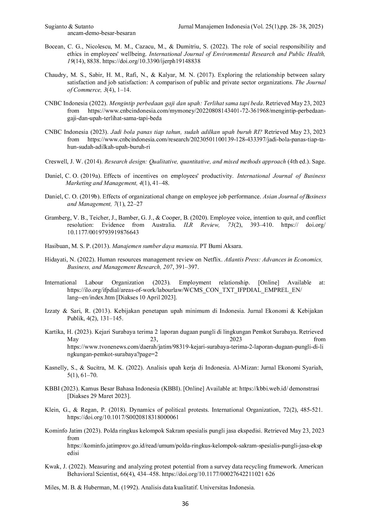 JURIS Employee Demonstration and Policy on Setting the Minimum Wage for East Java Province from the Aspect of Industrial Relations