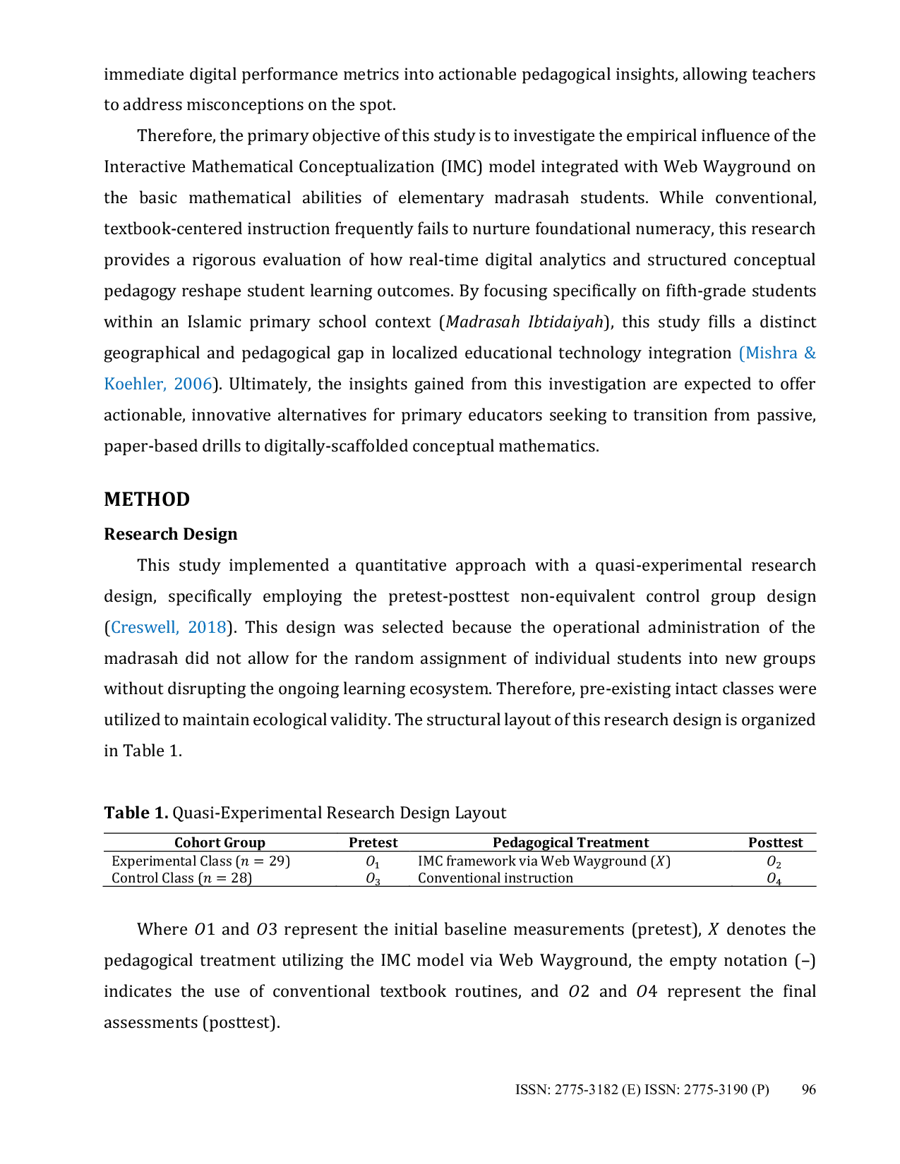 JURIS The Influence of the IMC Interactive Mathematical Conceptualization Model with Wayground on the Basic Mathematical Abilities of Elementary Madrasah Students