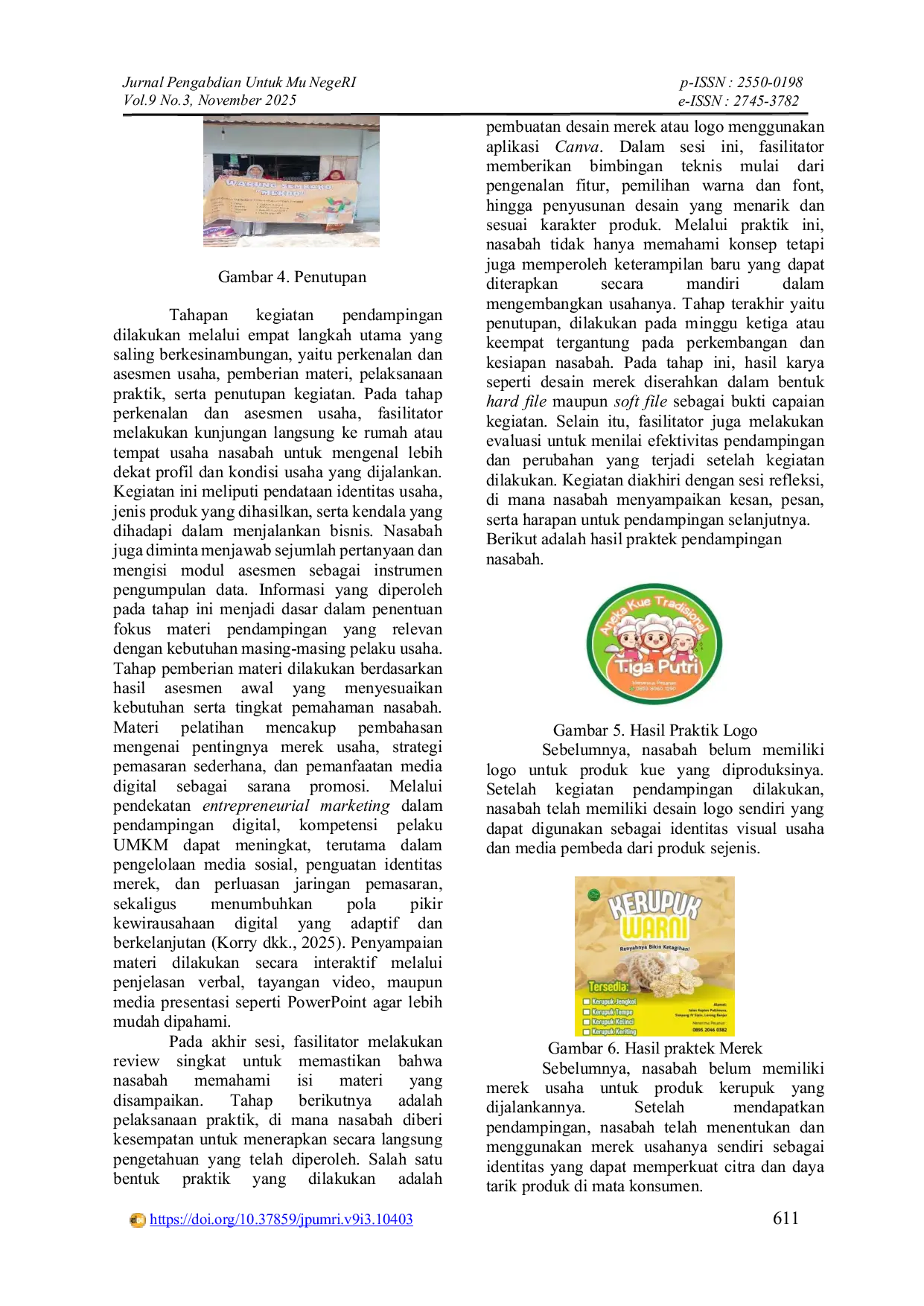 JURIS Program Pendampingan UMKM oleh Fasilitator BTPN Syariah di Kota Jambi