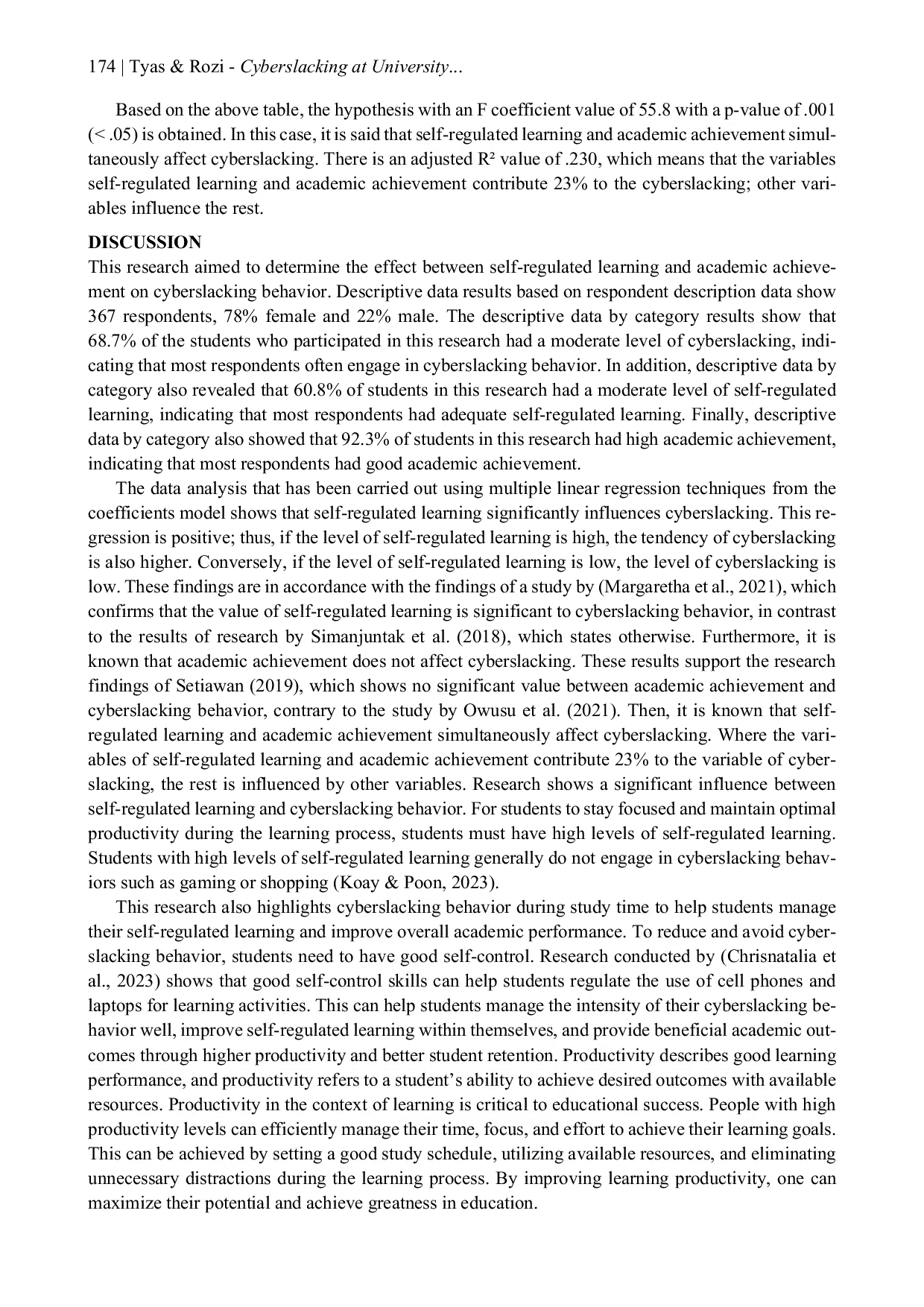 JURIS Cyberslacking at University Does It Affect Students Self Regulated Learning and Academic Achievement