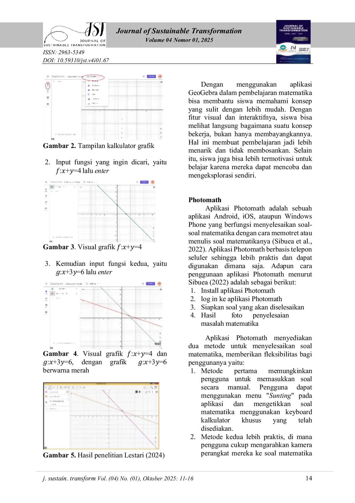 JURIS Penggunaan Aplikasi Dalam Menyelesaikan Masalah Matematika