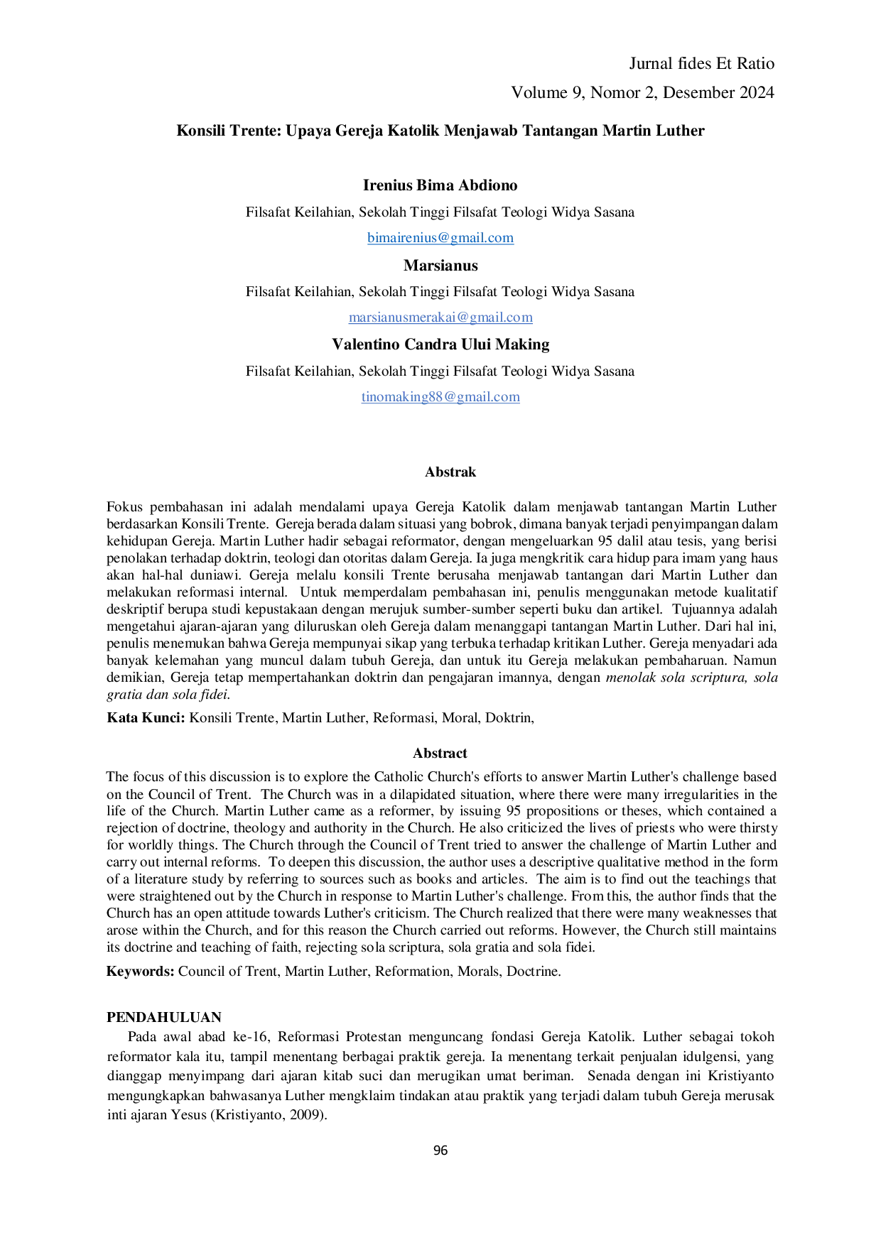 JURIS Konsili Trente Upaya Gereja Katolik Menjawab Tantangan Martin Luther