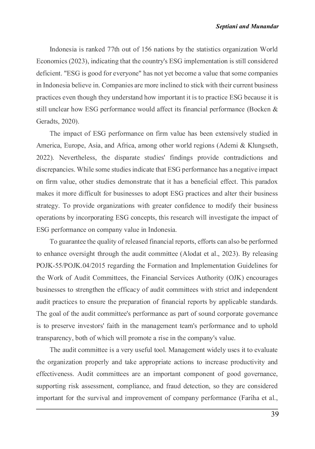 JURIS Strategic Synergies ESG Performance Political Connection and Audit Committees in Enhancing Company Value
