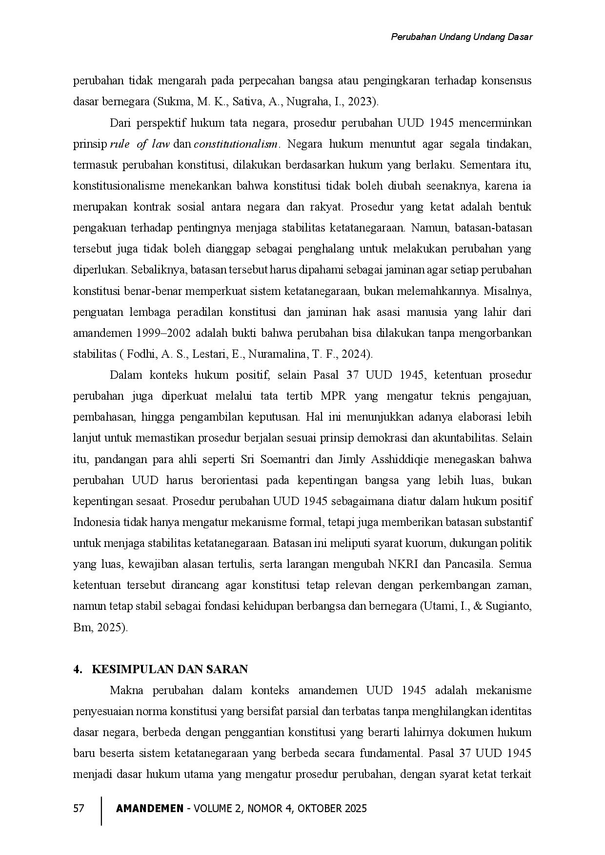 juris Perubahan Undang Undang Dasar Pemahaman Tentang Arti Perubahan Tata Cara Perubahan Kajian Kritis Terhadap Amandemen UUD 1945
