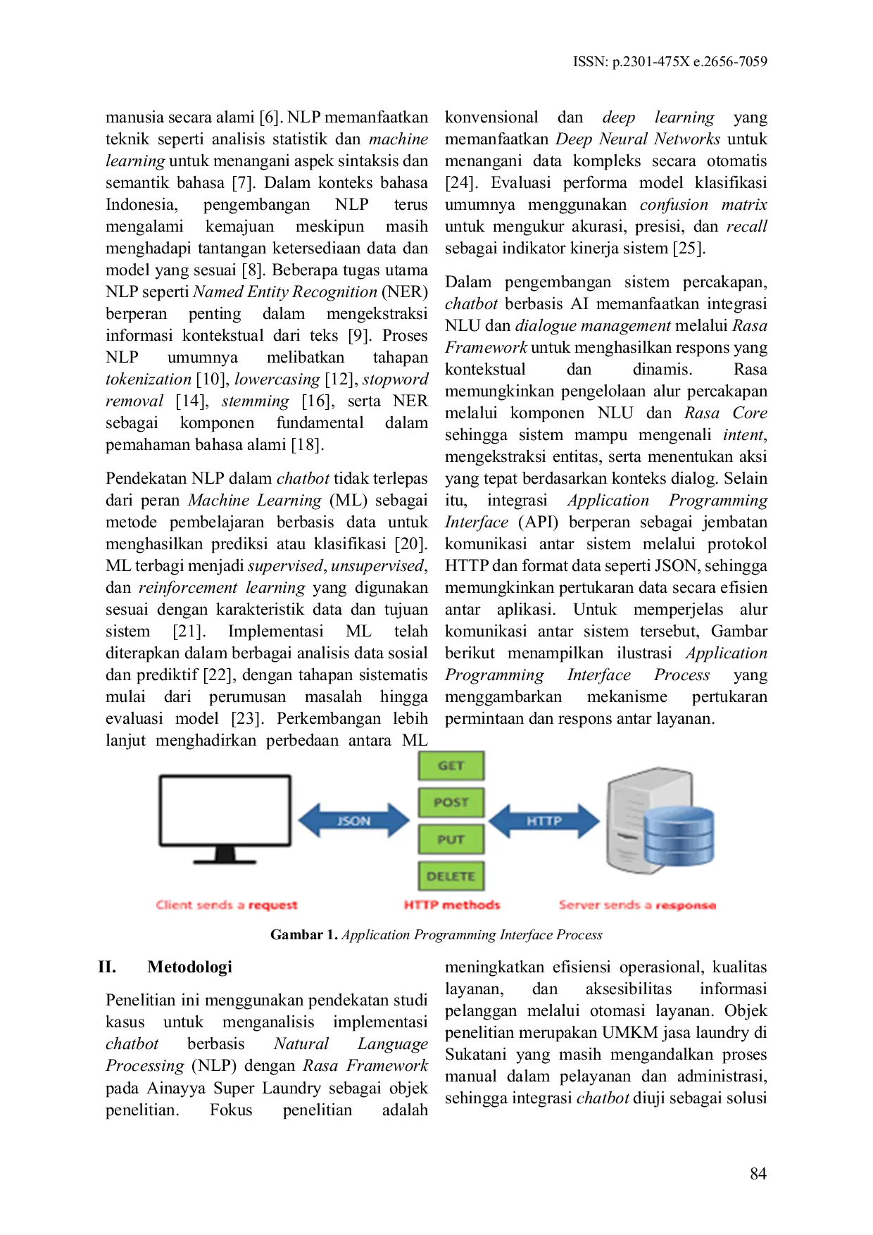 JURIS Implementasi Chatbot NLP Pada Ainayya Super Laundry Dengan Rasa Framework