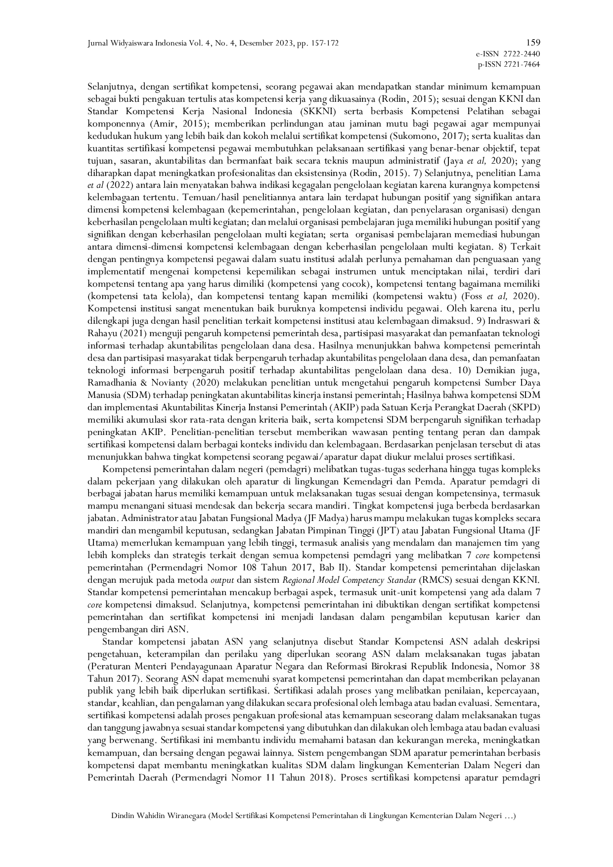 JURIS Model Sertifikasi Kompetensi Pemerintahan di Lingkungan Kementerian Dalam Negeri dan Pemerintah Daerah di Republik Indonesia