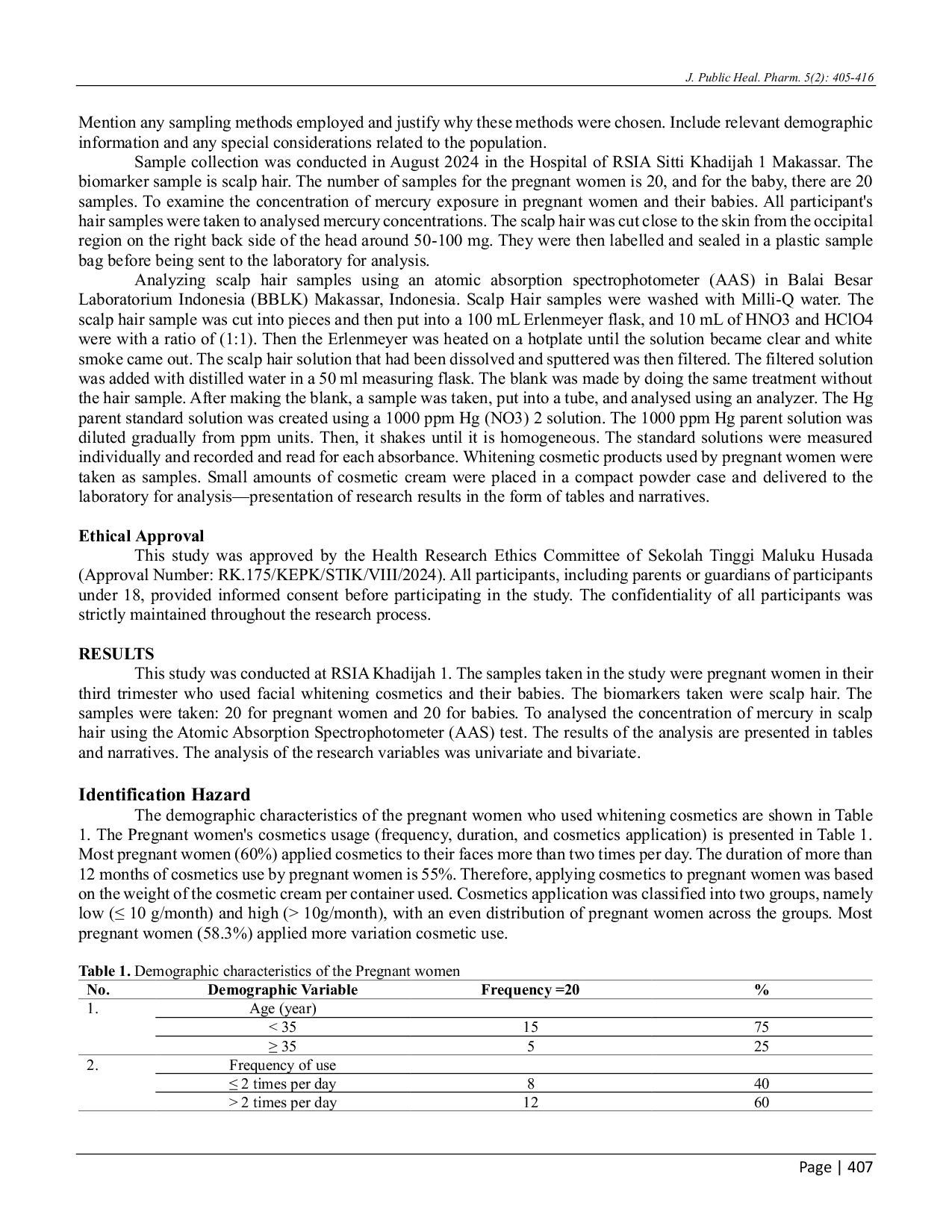 JURIS Quantitative Risk Assessment QRA Prenatal Mercury Exposure of Whitening Cosmetic and Infant Neurodevelopmental Risk