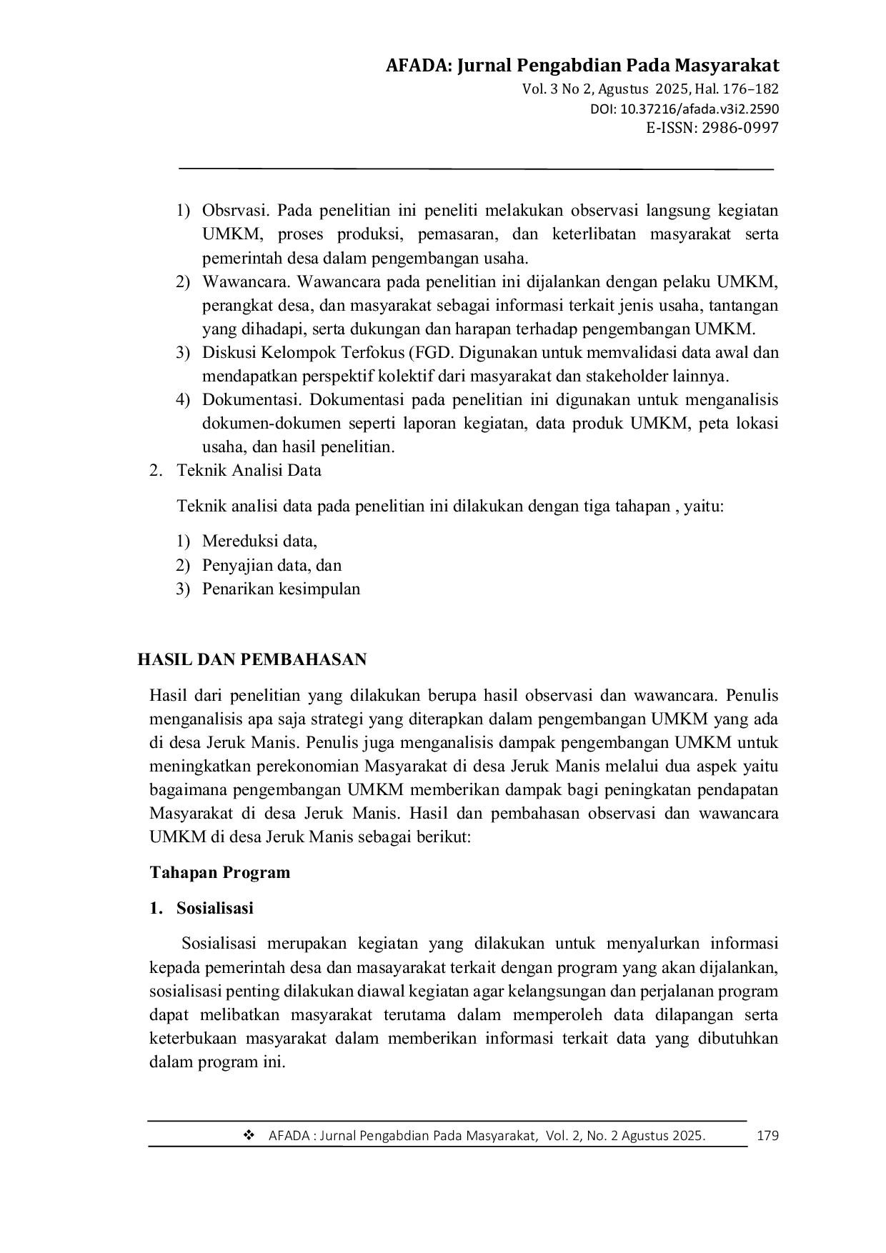 JURIS Studi Analisis UMKM Dan Pendamping Desa YBM PLN Kelompok 13 Desa Jeruk Manis Kecamatan Sikur Lombok Timur NTB