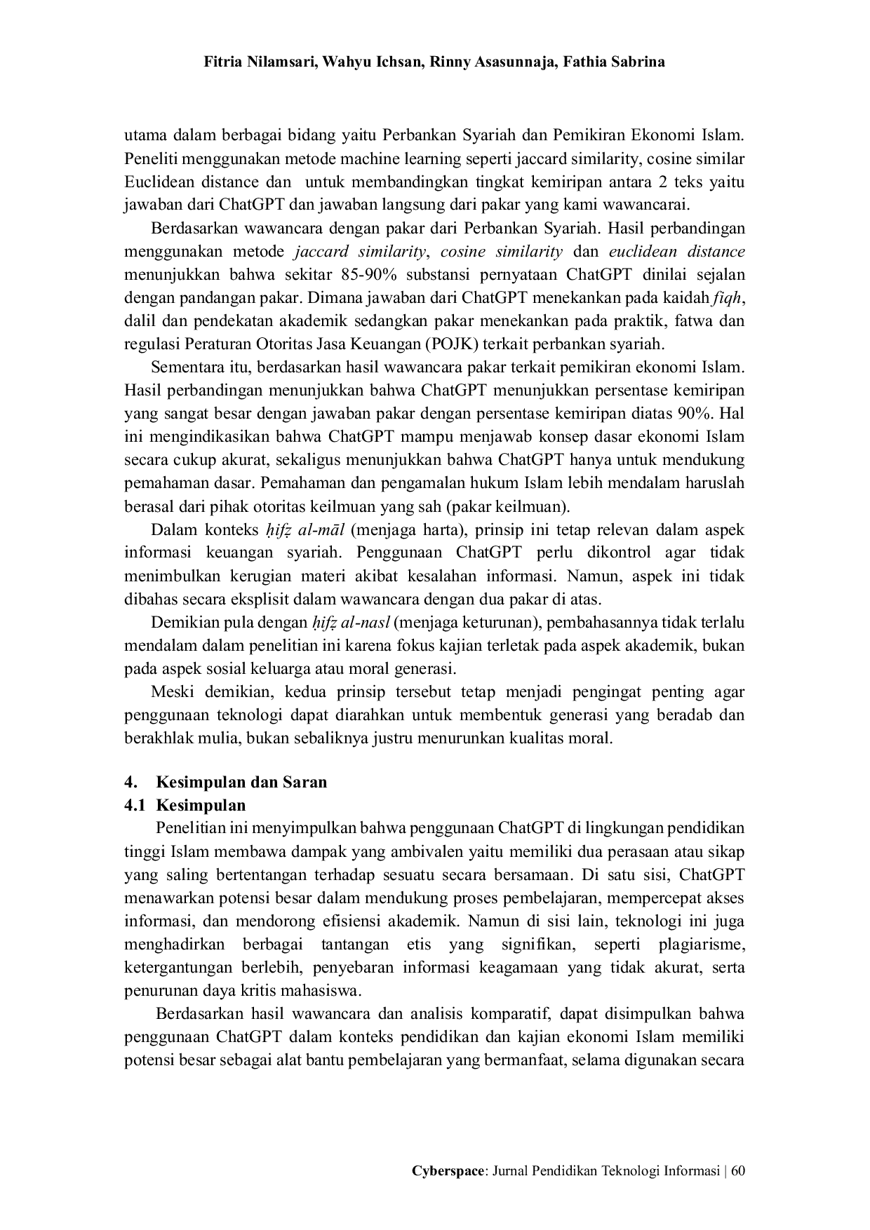JURIS Etika Penggunaan ChatGPT Dalam Pendidikan Dan Ekonomi Islam Tinjauan Maqasid Al Shari Ah