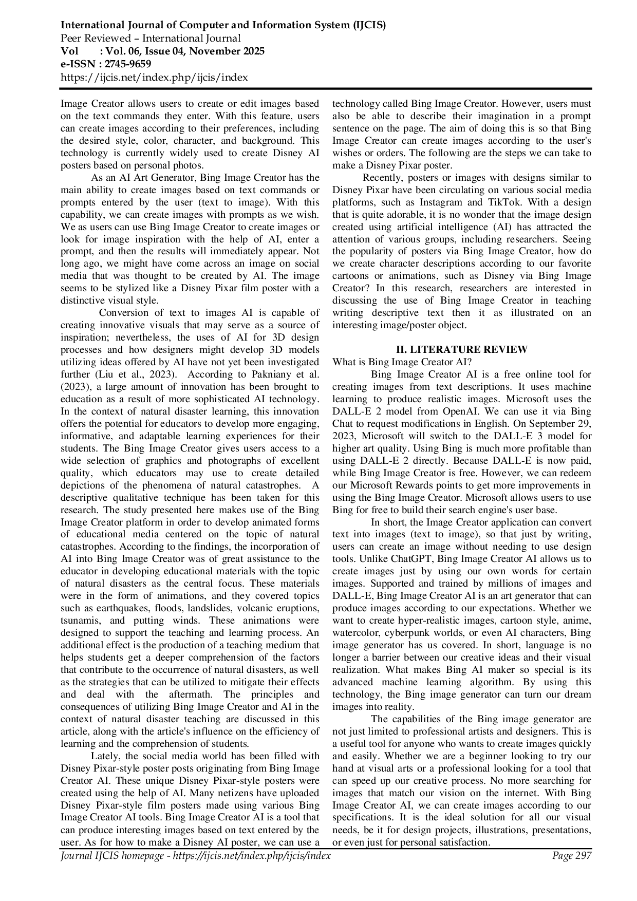 JURIS AI Based Teaching Using Bing Image Creator AI Art Generator Teaching English Writing a Descriptive Text Illustrated by 3D Animation Design Style