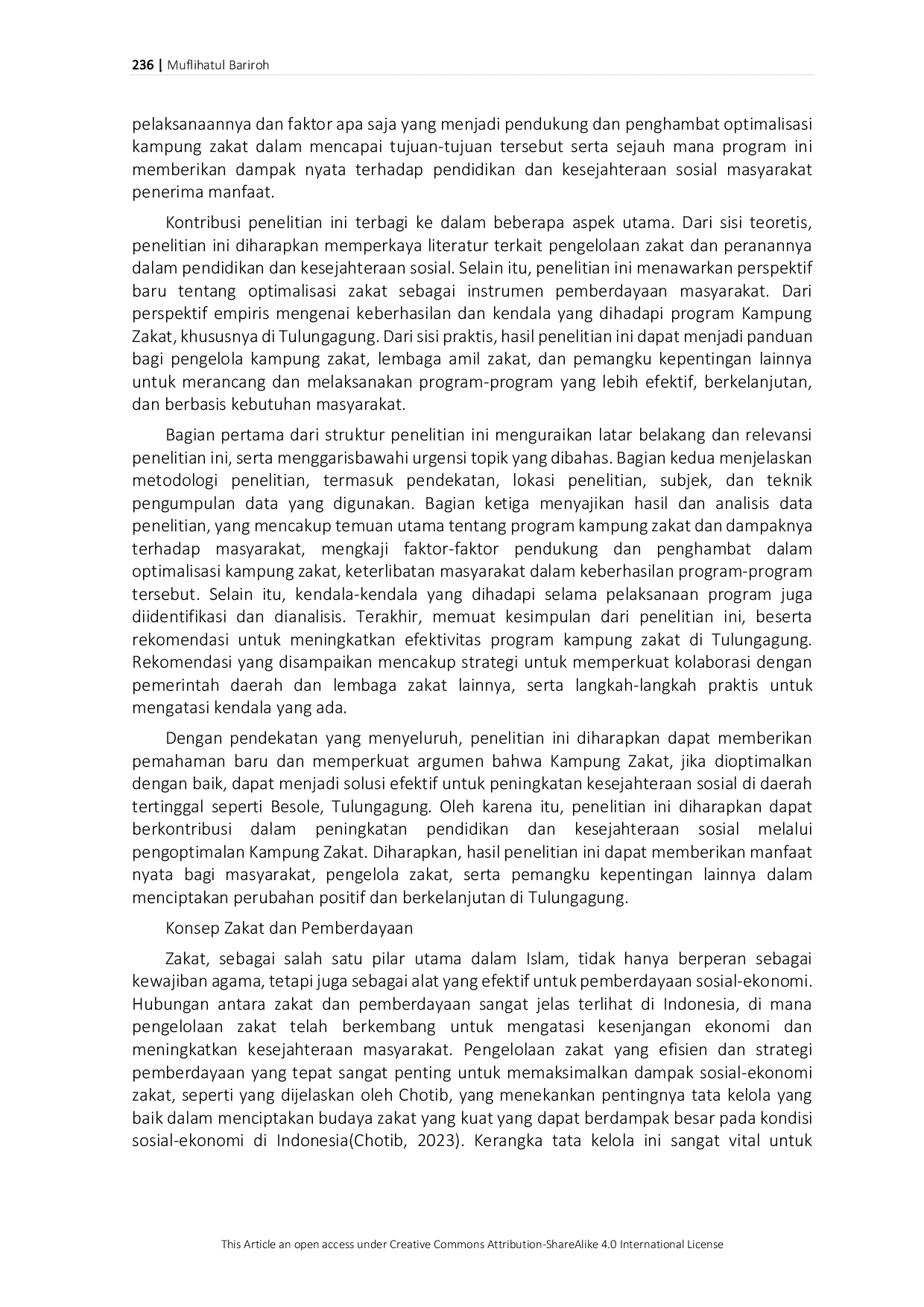 JURIS Pengelolaan Zakat dalam Meningkatkan Kesejahteraan Sosial di wilayah Tertinggal Analisis Program Kampung Zakat di Besole Tulungagung