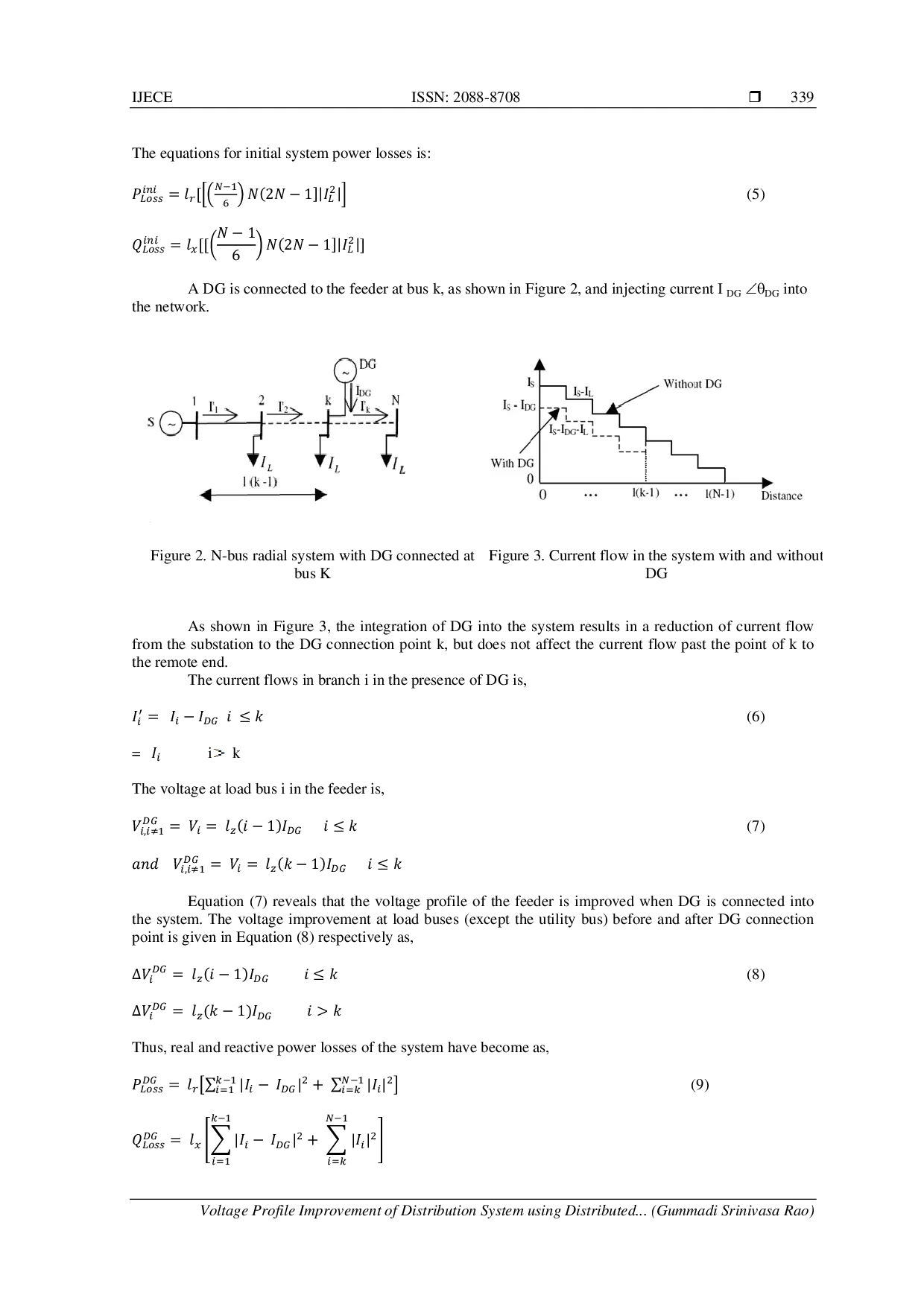 JURIS Voltage Profile Improvement of Distribution System using Distributed Generating Units