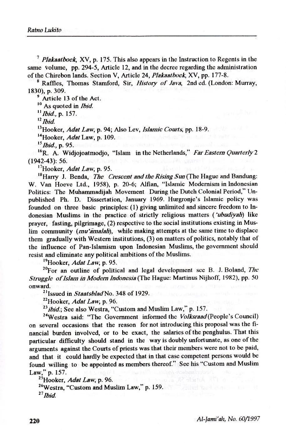 JURIS Religious Courts In Indonesia Judicial Development and Islamic Revival