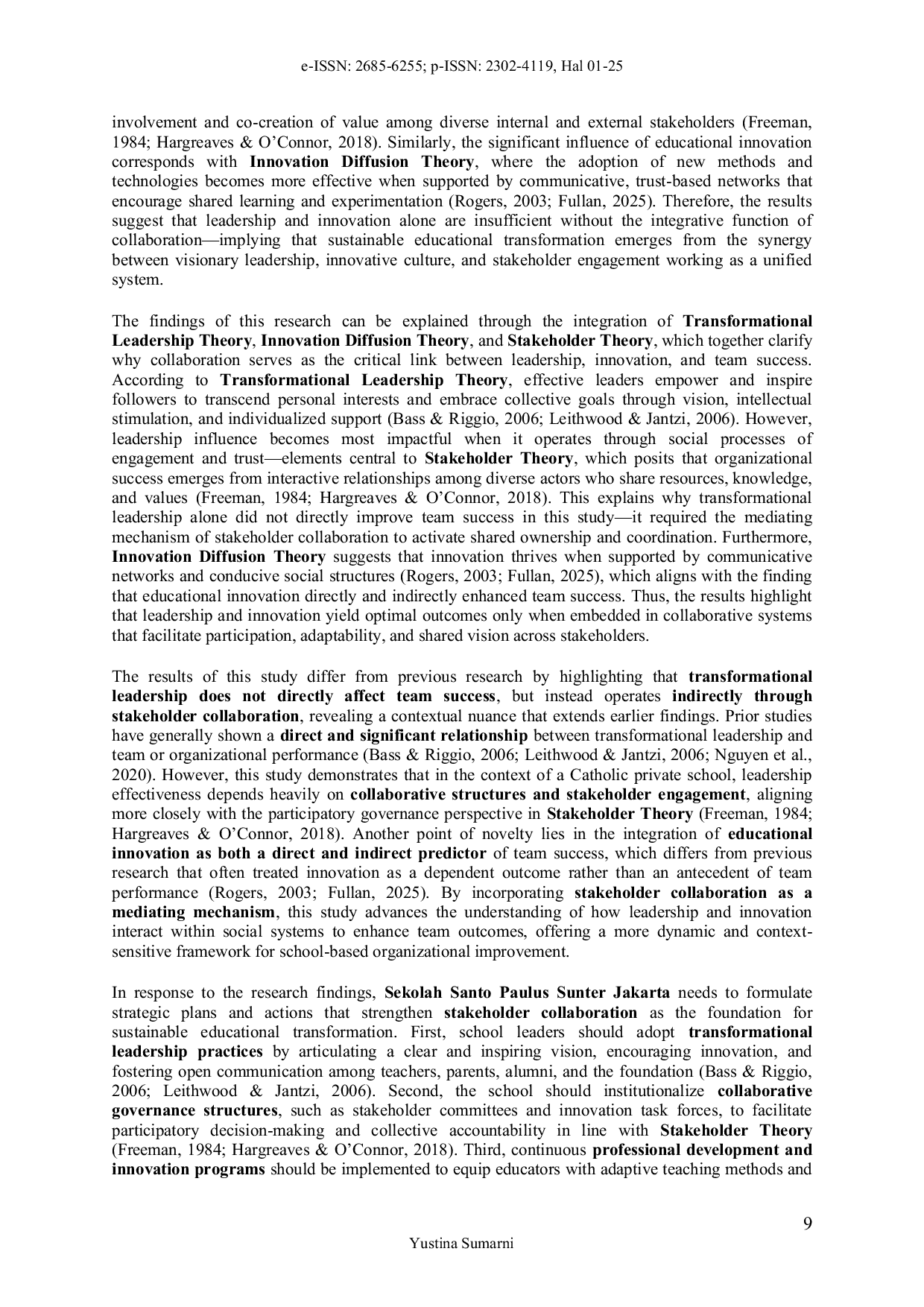 JURIS Driving School Transformation Through Leadership Innovation and Collaboration Evidence from St Paul School Sunter Jakarta