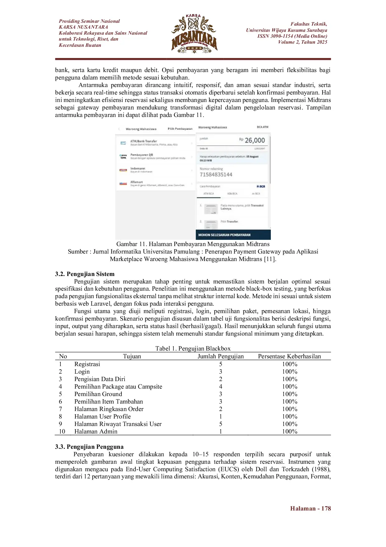 JURIS Pengembangan Sistem Reservasi Tempat Kemah Pada Taman Pinus Campervan Park Menggunakan Framework Laravel