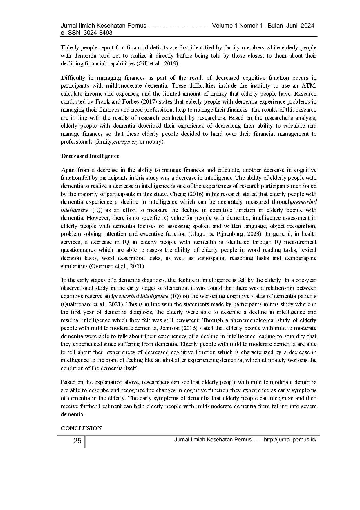 juris Experiences of Mild Moderate Dementia Elderly in Getting Care at Home