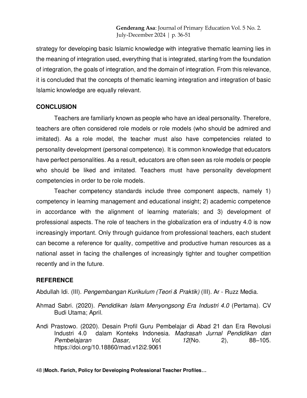 JURIS Policy for Developing Professional Teacher Profiles in 21st Century Learning in MI SD