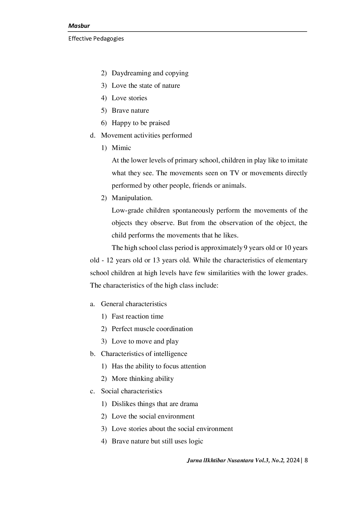 JURIS Effective Pedagogy Challenges and Solutions for Early Grade Primary School Teachers