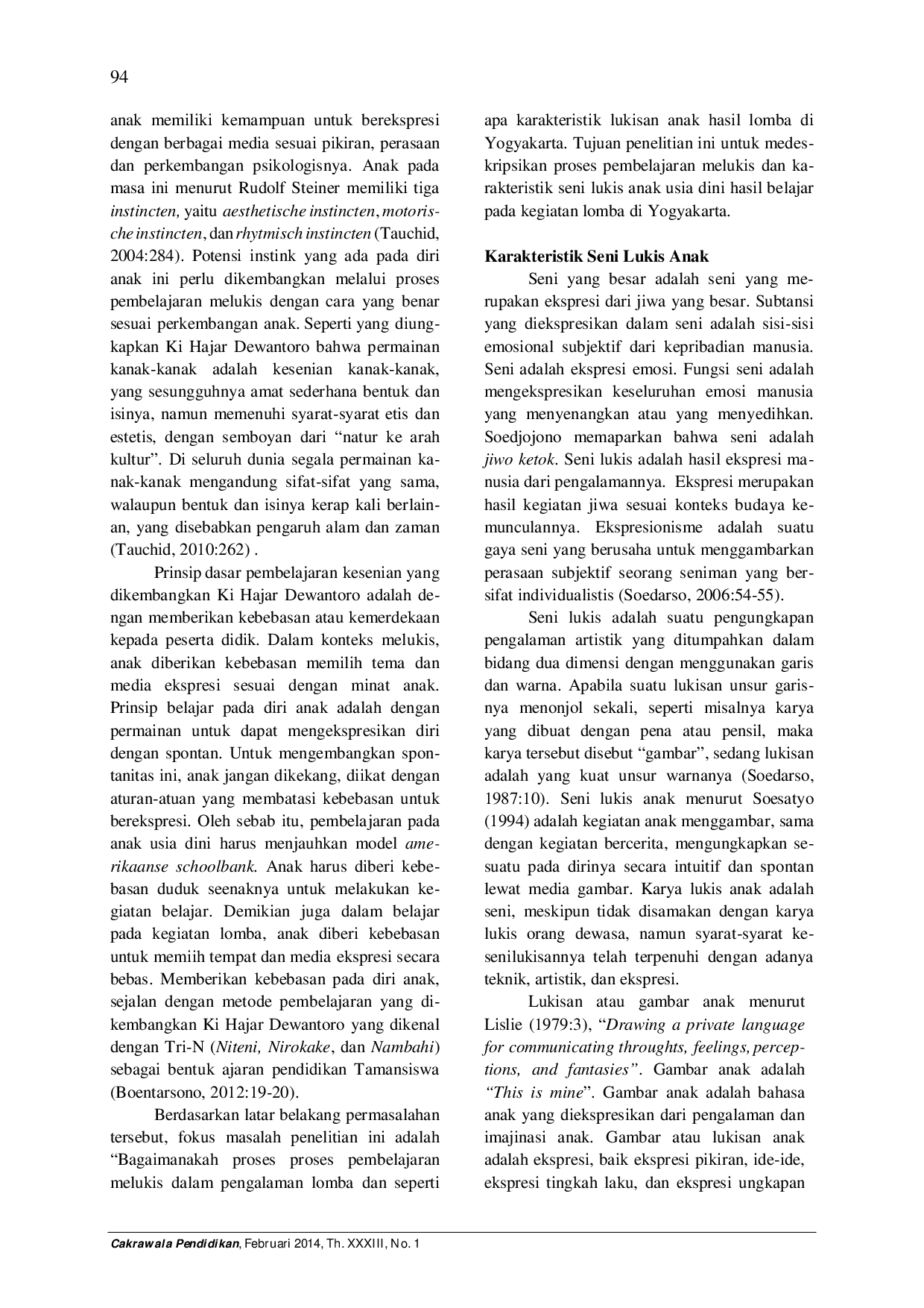 juris Pembelajaran Seni Lukis Anak Berdasarkan Pengalaman Lomba