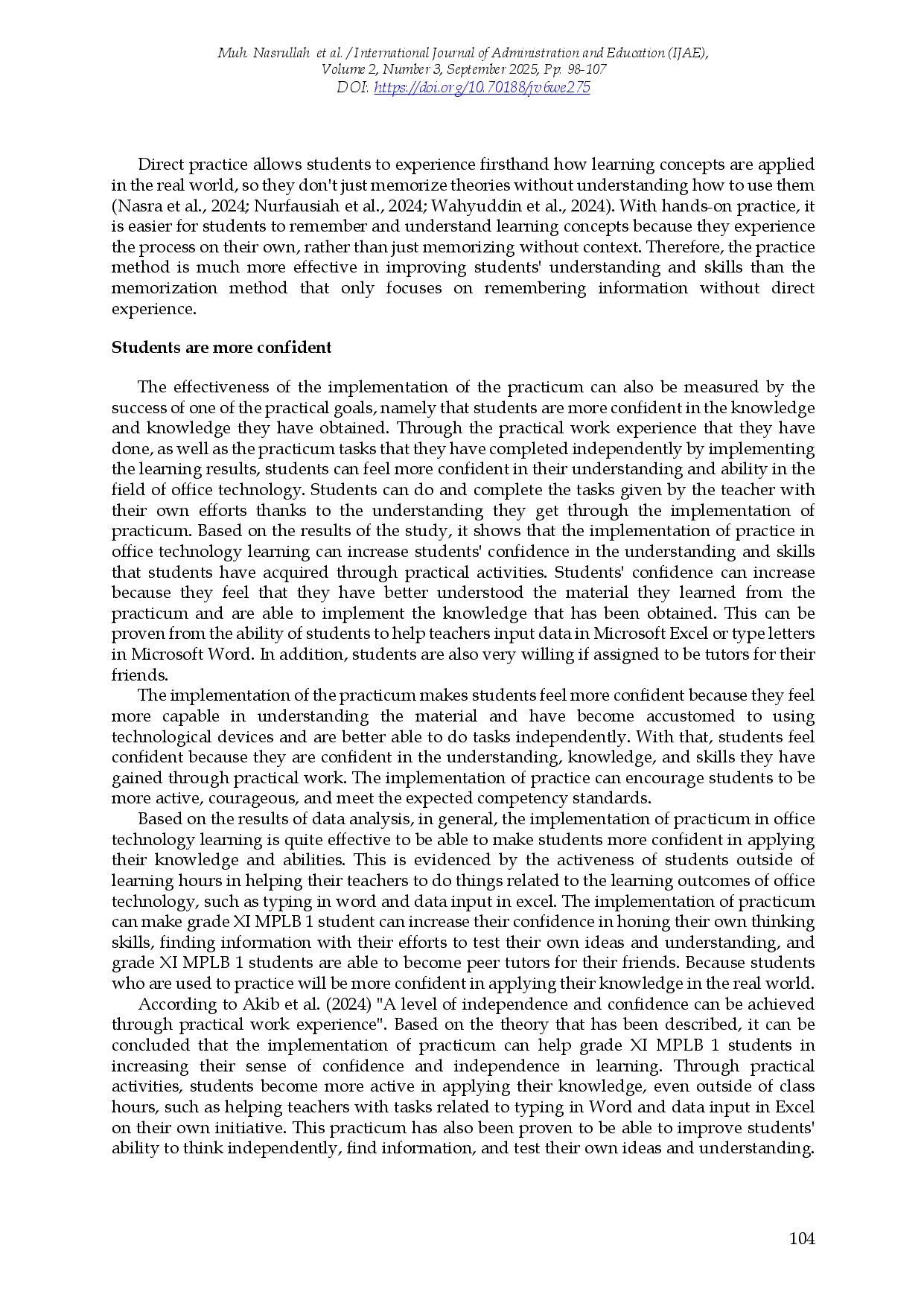 juris The Effectiveness of the Implementation of Practicum on Office Technology Learning
