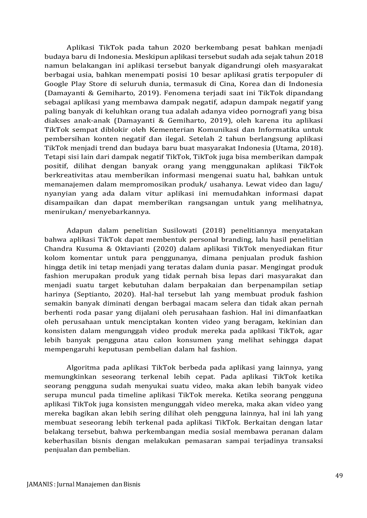 JURIS Pengaruh Strategi Pemasaran Secara Konvensional dan Marketplace pada Media Sosial melalui TikTokshop terhadap Penjualan Produk di Echa Fashion