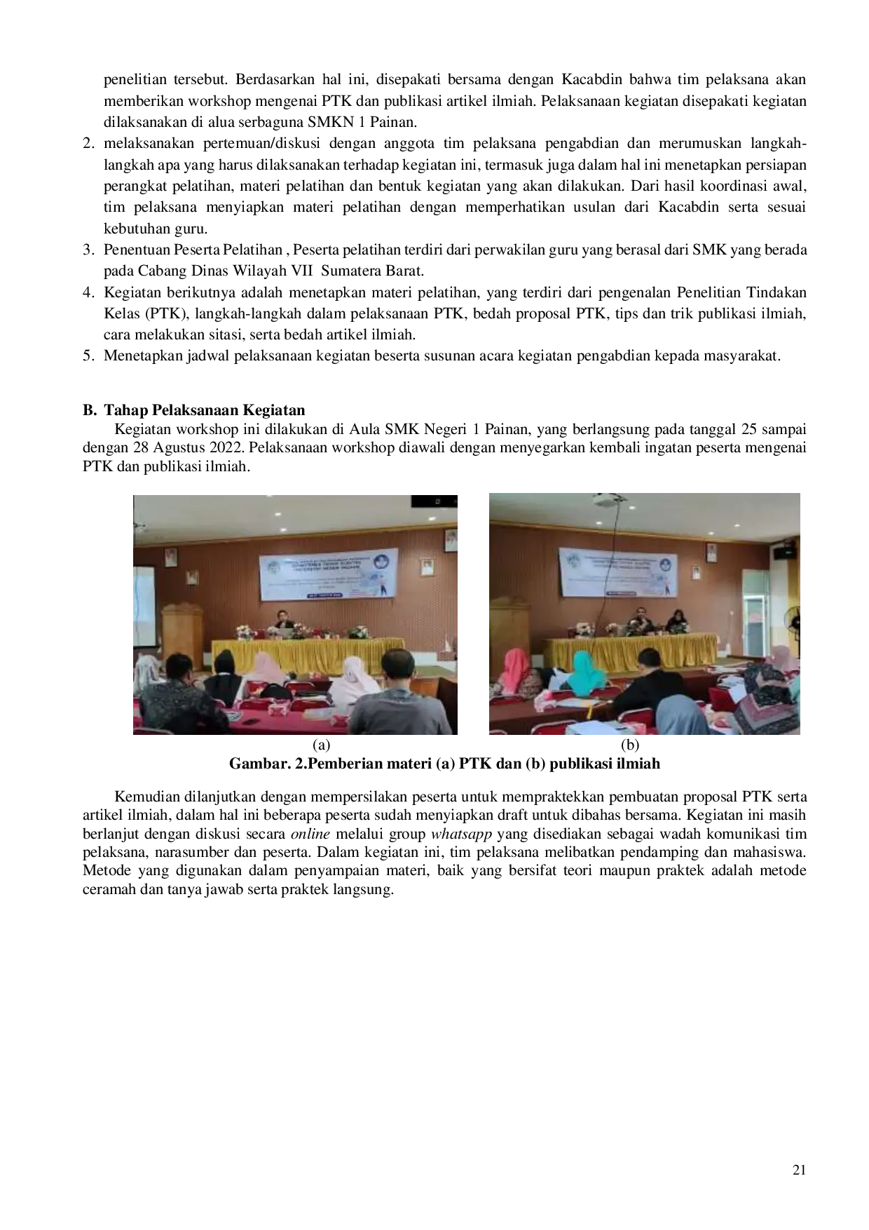 JURIS Peningkatan Profesionalisme Guru melalui Workshop Penyusunan Penelitian Tindakan Kelas dan Publikasi Artikel Ilmiah