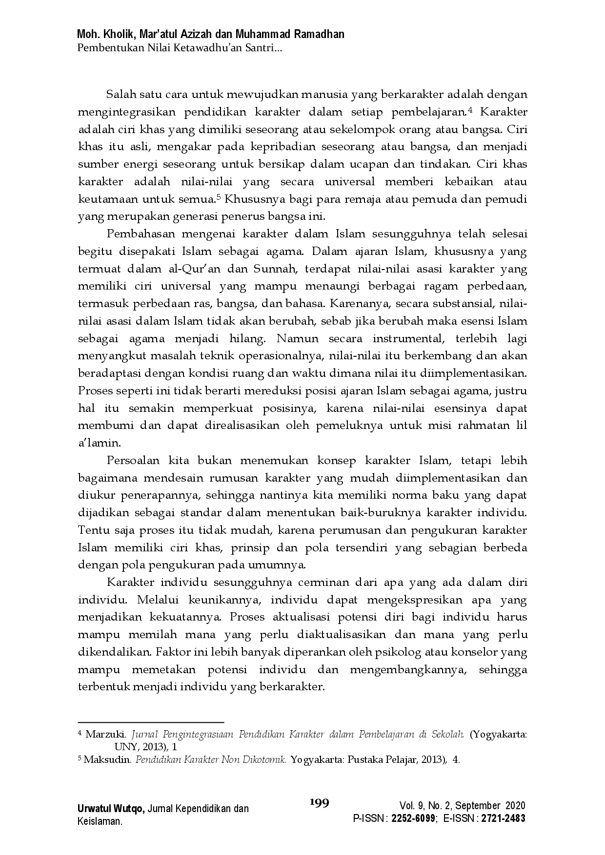 juris Pembentukkan Nilai Ketawadhu an Santri Melalui Penyebaran Stiker UW