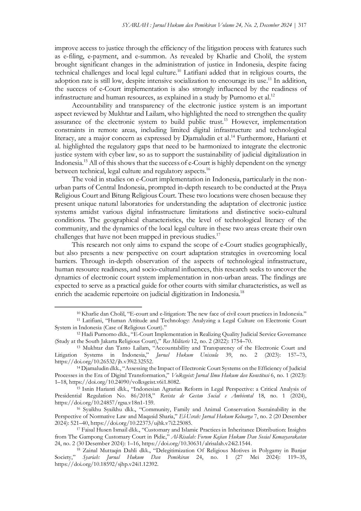 JURIS Digitalisasi Peradilan di Indonesia Tengah Studi Implementasi E Court dan E Litigasi di Pengadilan