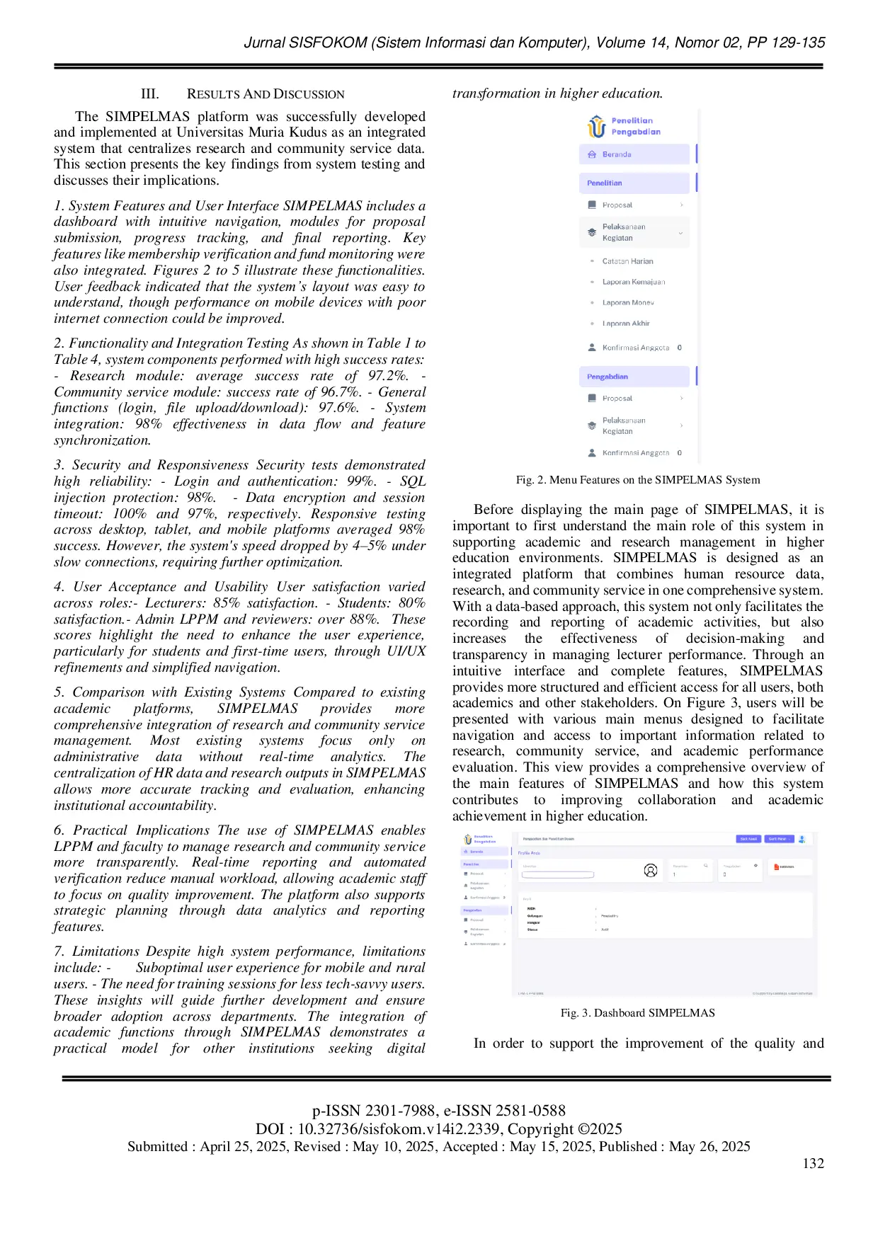 JURIS SIMPELMAS An Integrated Information System for Research and Community Service Using a Prototype Development Approach