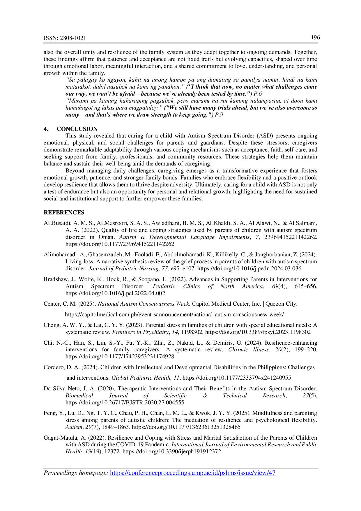 JURIS Coping Strategies of Parents Guardians Caring for a Child with Autism Spectrum Disorder a Phenomenological Study