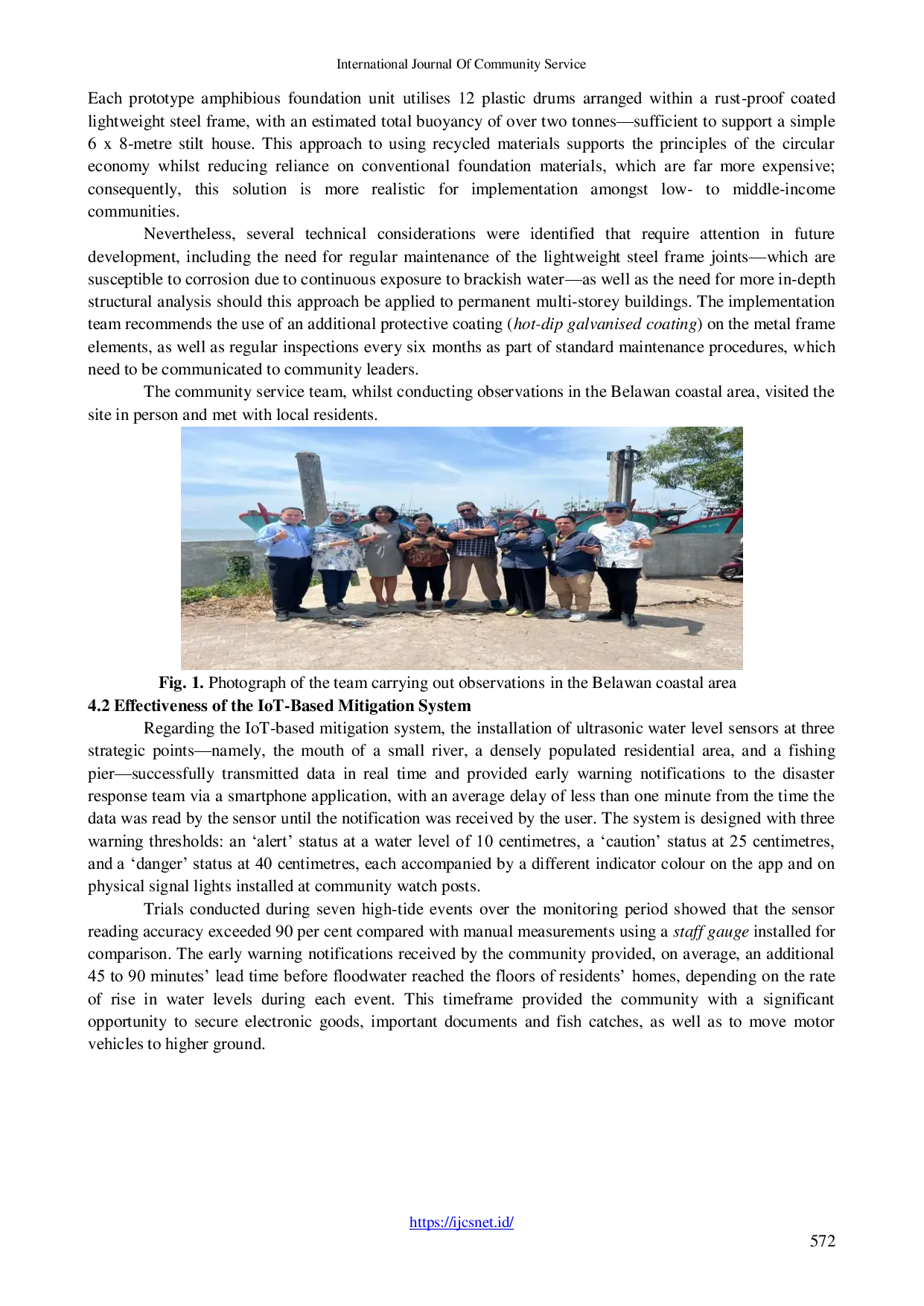 JURIS The Application Of Amphibious Structures And Iot Based Mitigation Systems Empowering Coastal Communities To Cope With The Threat Of Storm Surges On The East Coast North Sumatra Project Location Bela