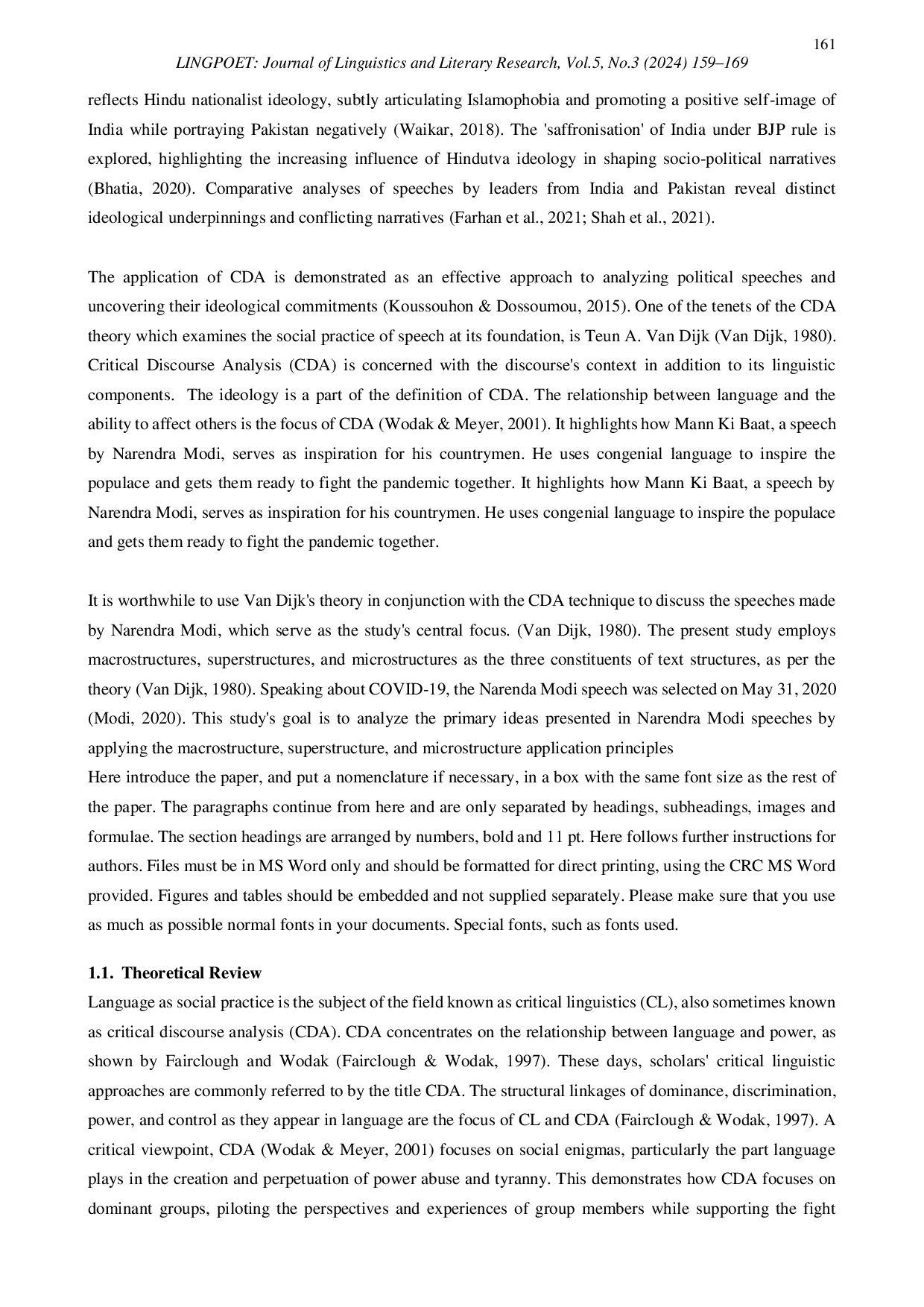 JURIS Ideology in Narendra Modi s Speech A Critical Discourse Analysis