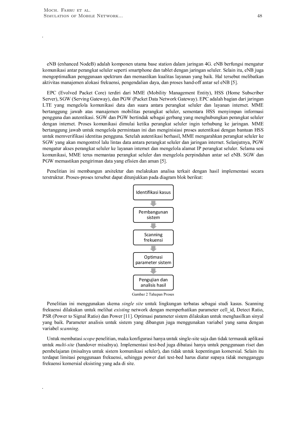 JURIS Simulasi Implementasi Jaringan Mobile Dengan SrsLTE Dan OAI