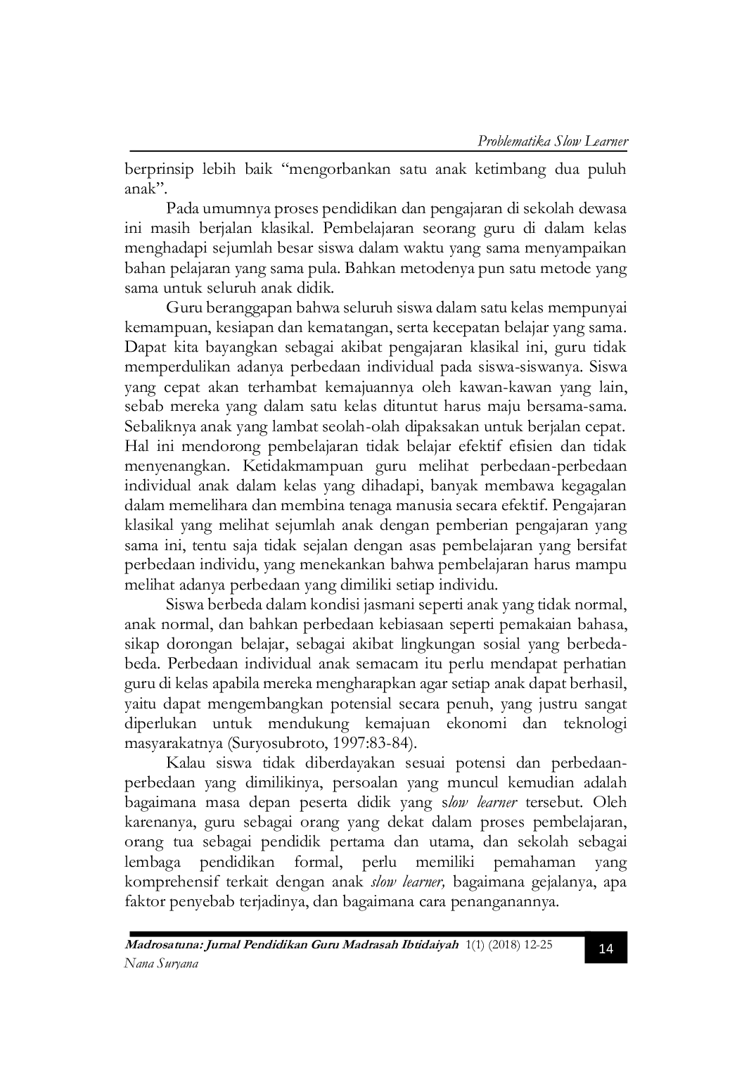 JURIS Problematika Slow Learner