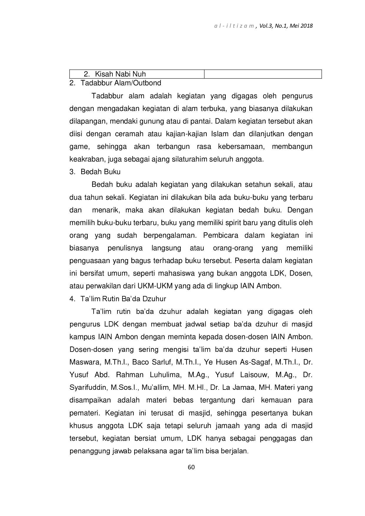 juris Pembinaan Akhlak Mulia Mahasiswa Dalam Lembaga Dakwah Kampus Ldk Al Izzah Iain Ambon