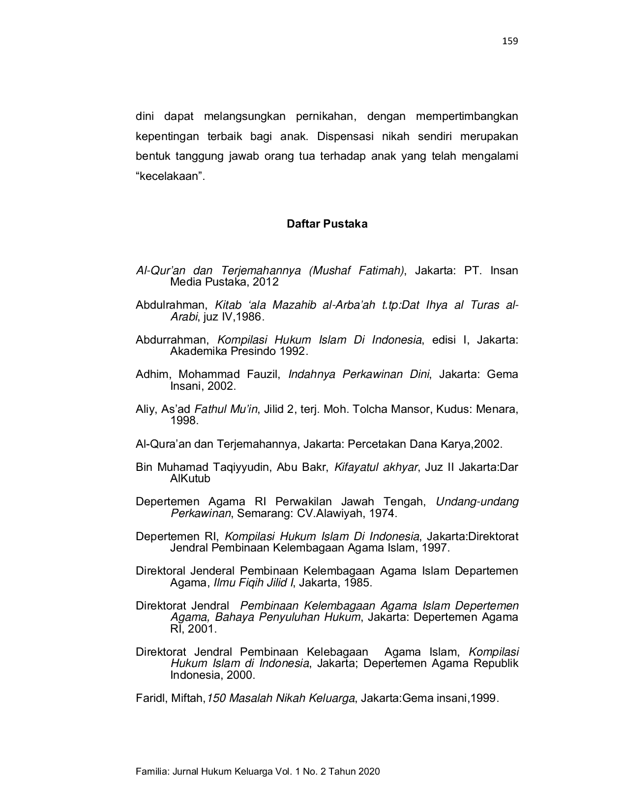 JURIS Alasan Dispensasi Nikah Usia Dini Studi Kasus Di Pengadilan Agama Palu